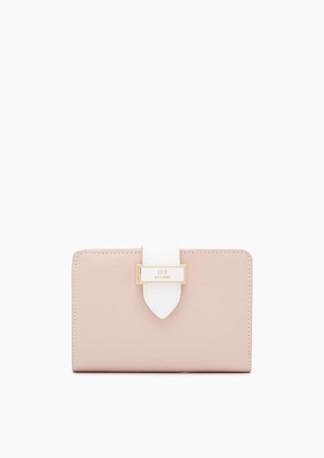 Jackie Short Wallet Pink-White - Lyn TH