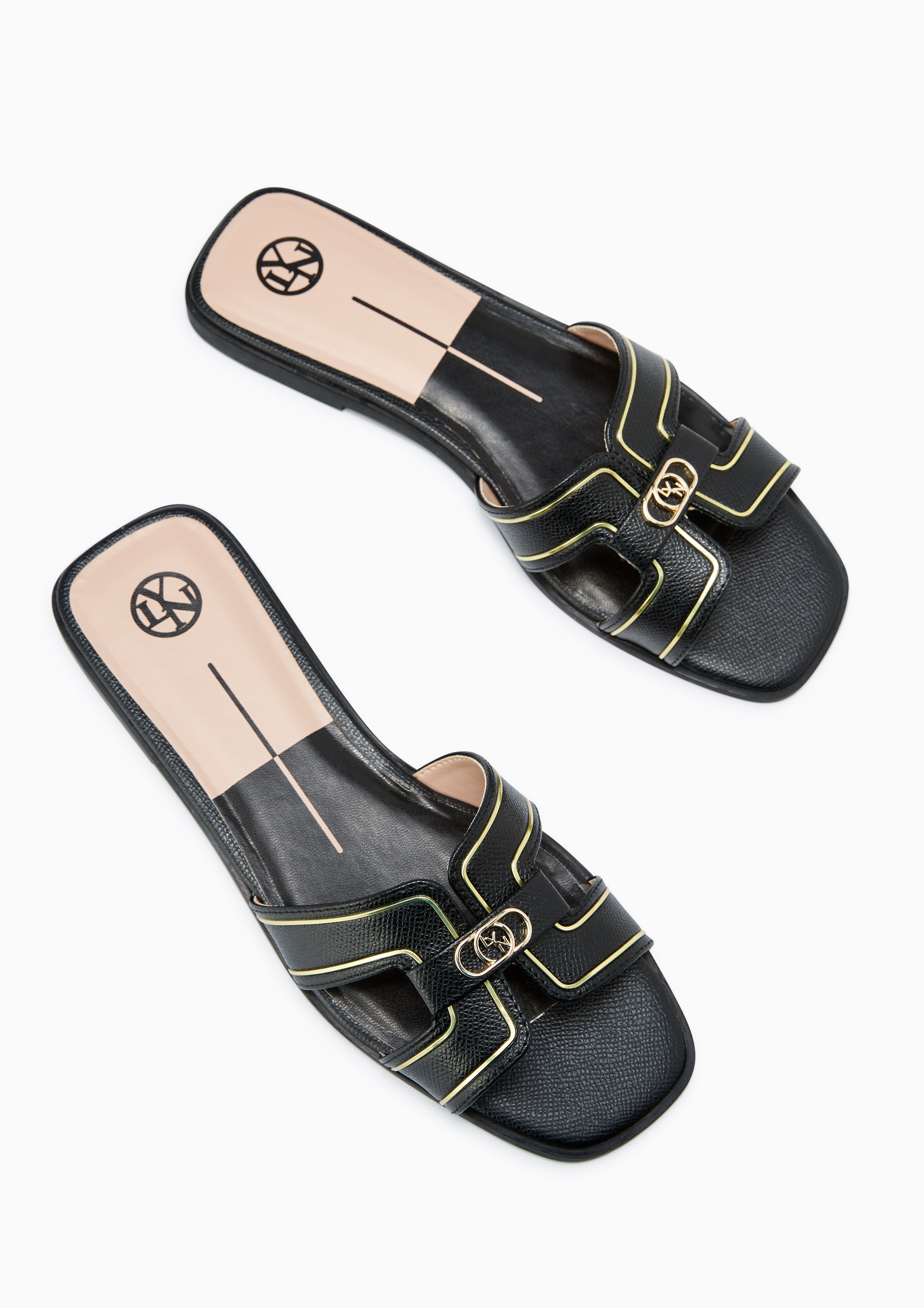 Hey Flat Sandals Black - Lyn TH