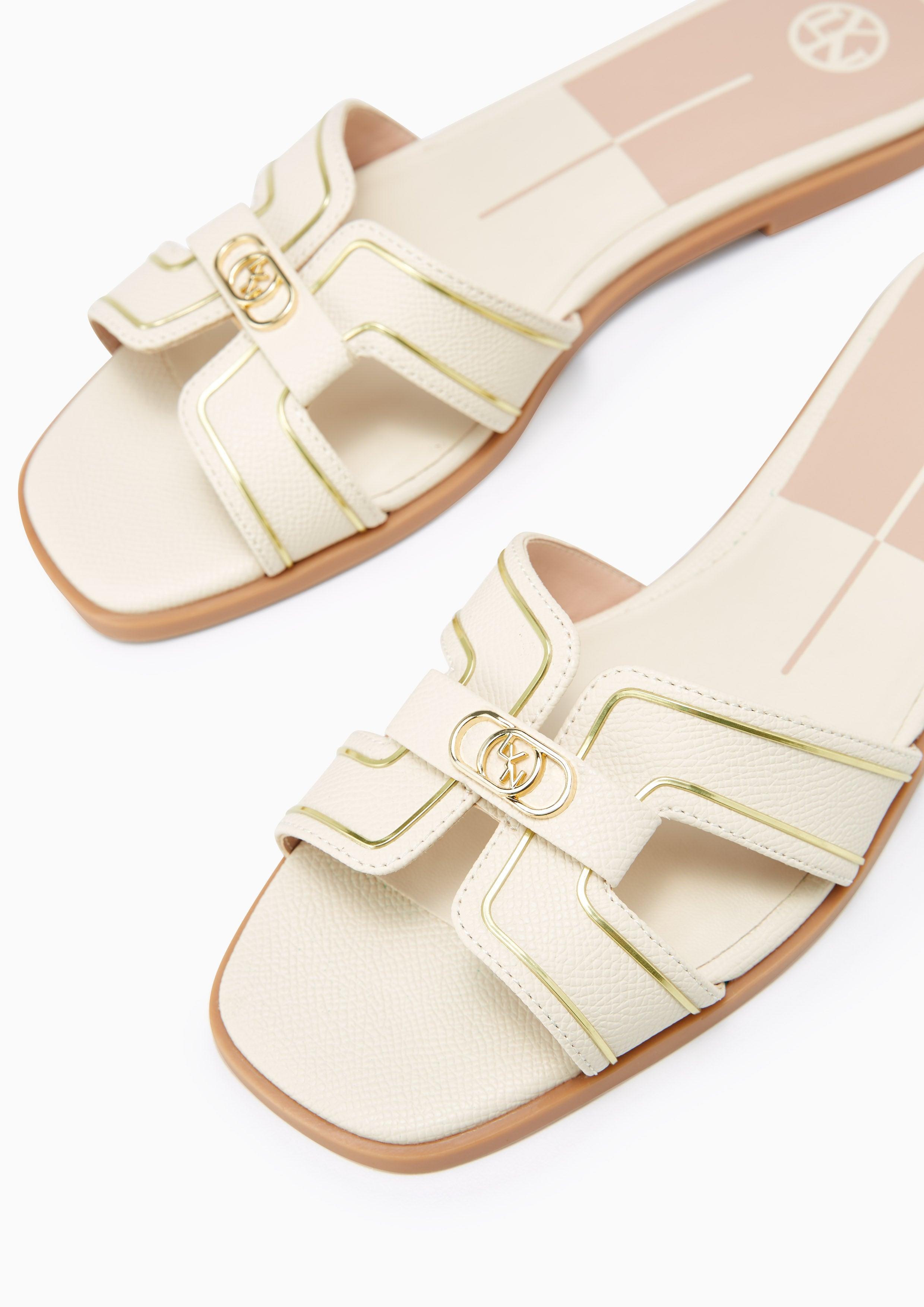 Hey Flat Sandals Ivory