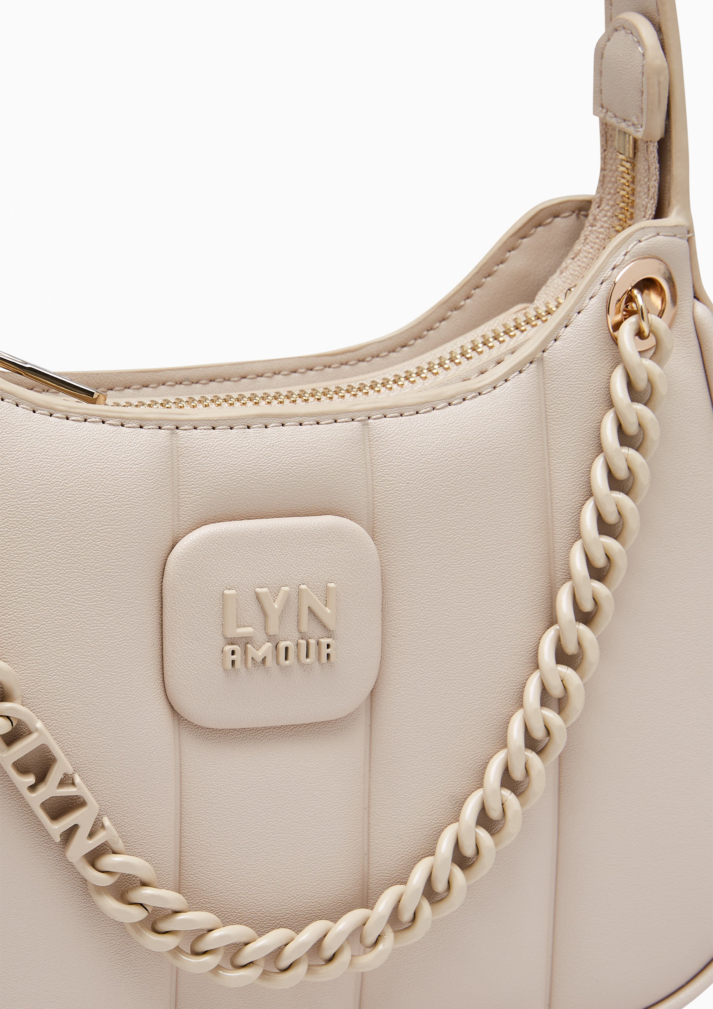 Patti Saddle Crossbody Bag Beige - Lyn TH