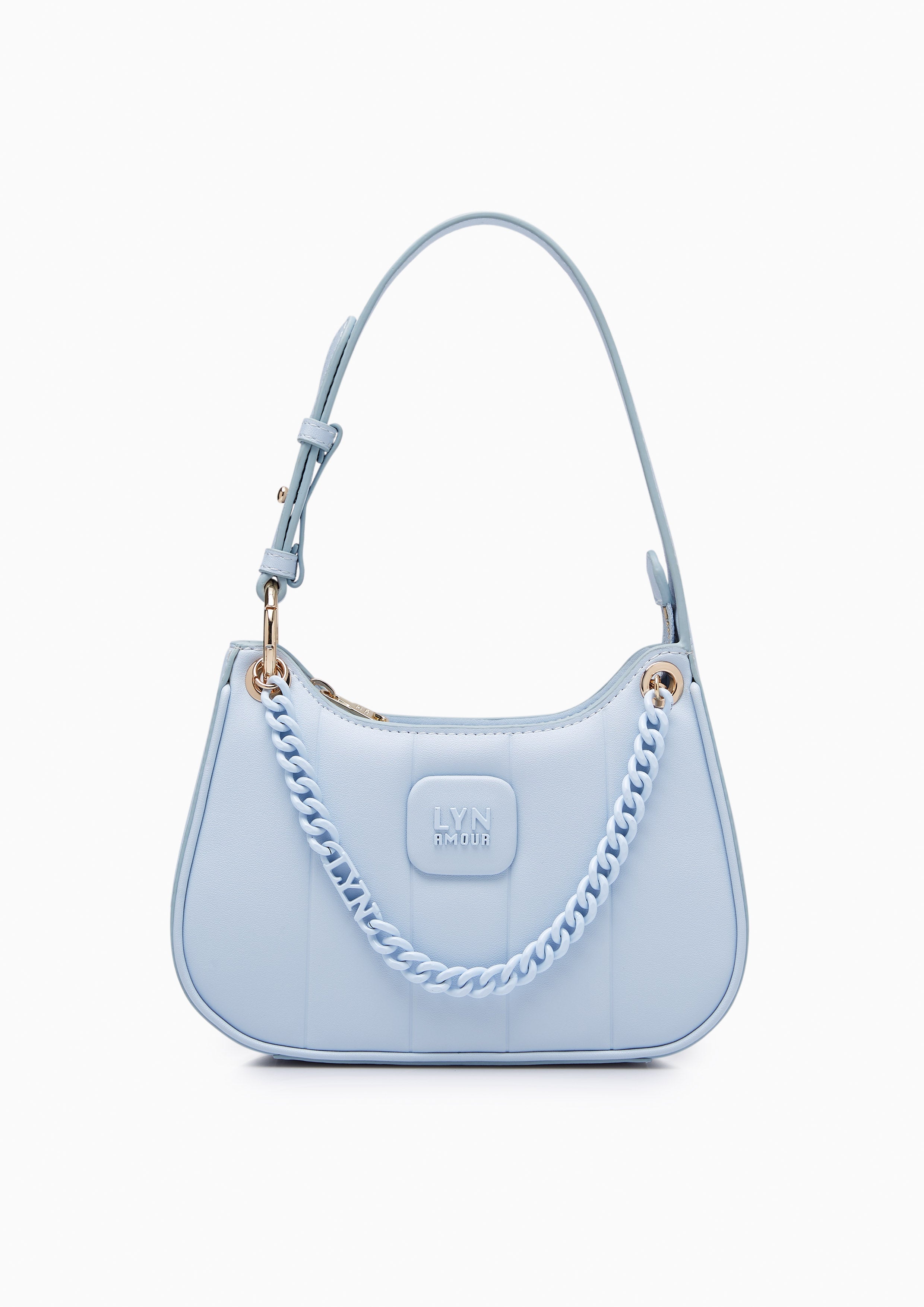 Patti Saddle Crossbody Bag Light Blue - Lyn TH