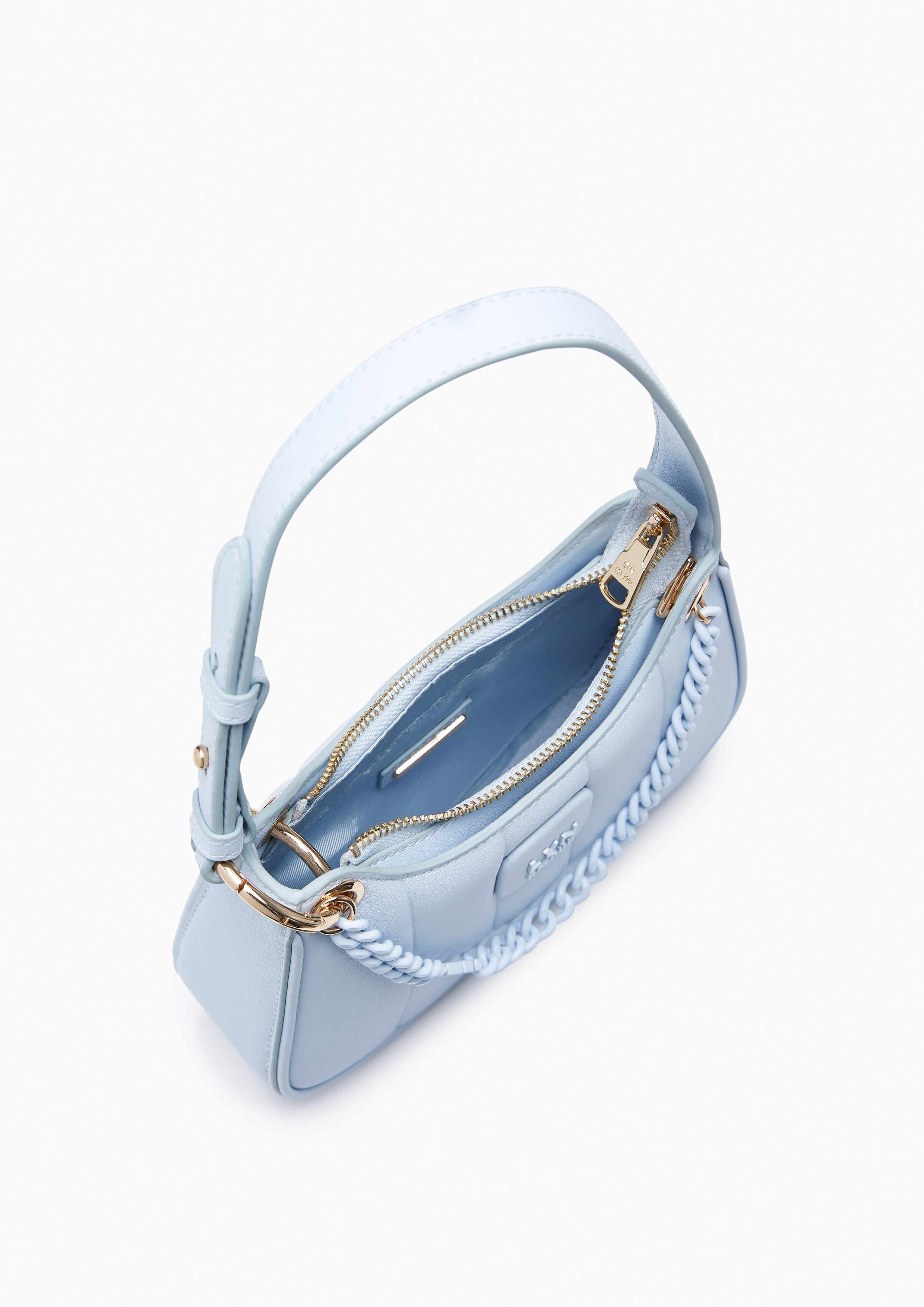 Patti Saddle Crossbody Bag Light Blue - Lyn TH