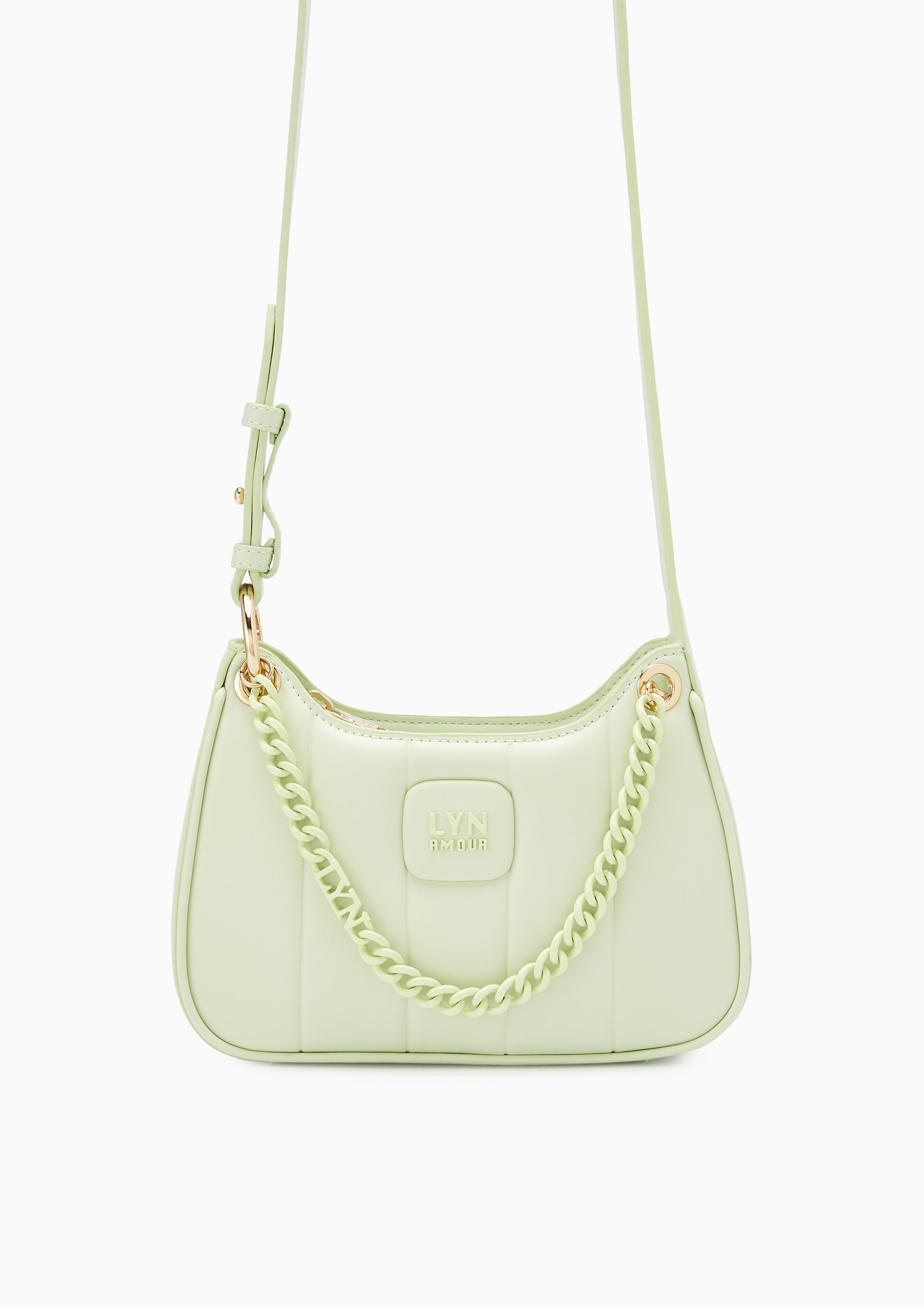 Patti Saddle Crossbody Bag Light Green - Lyn TH