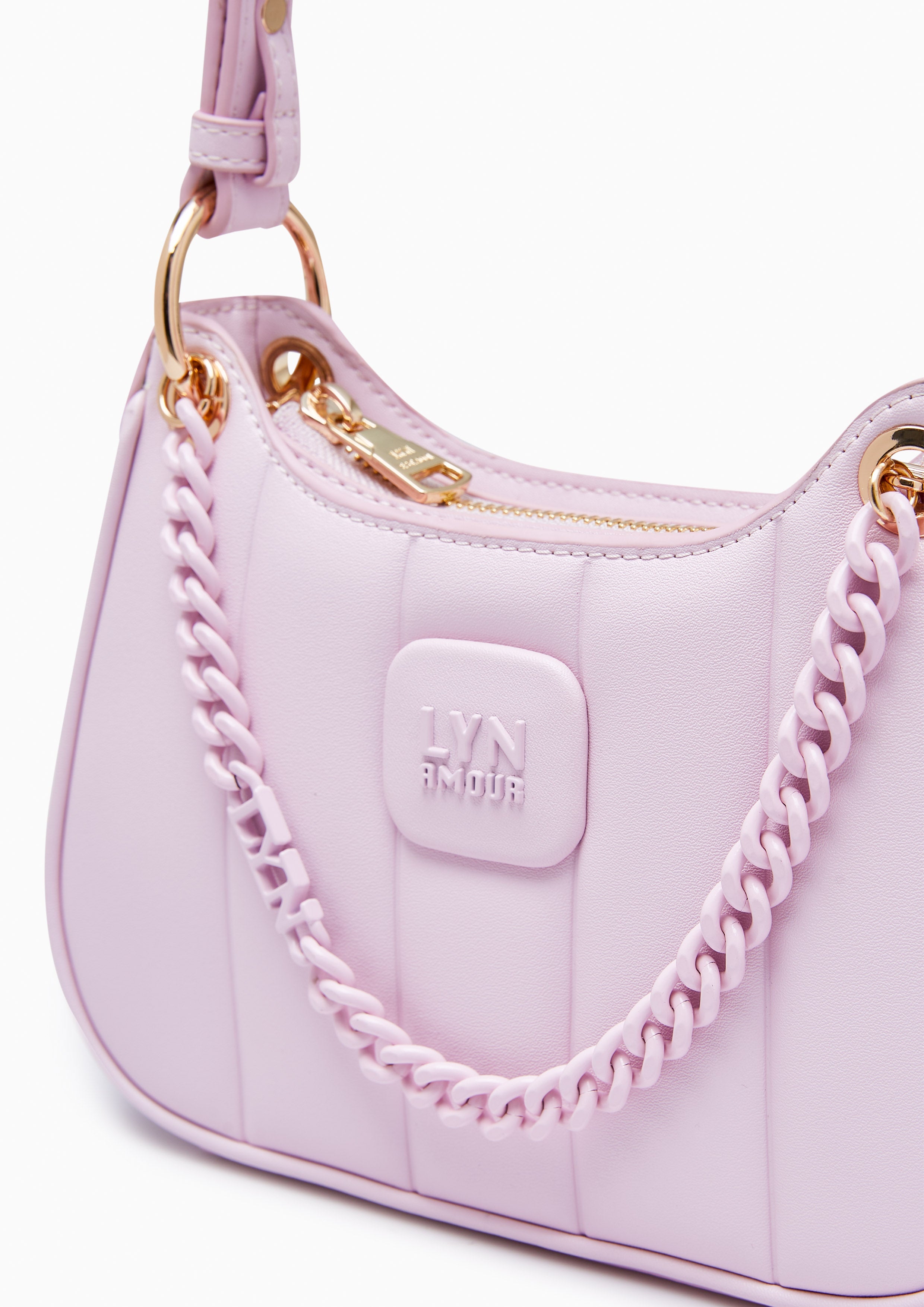 Patti Saddle Crossbody Bag Light Pink - Lyn TH