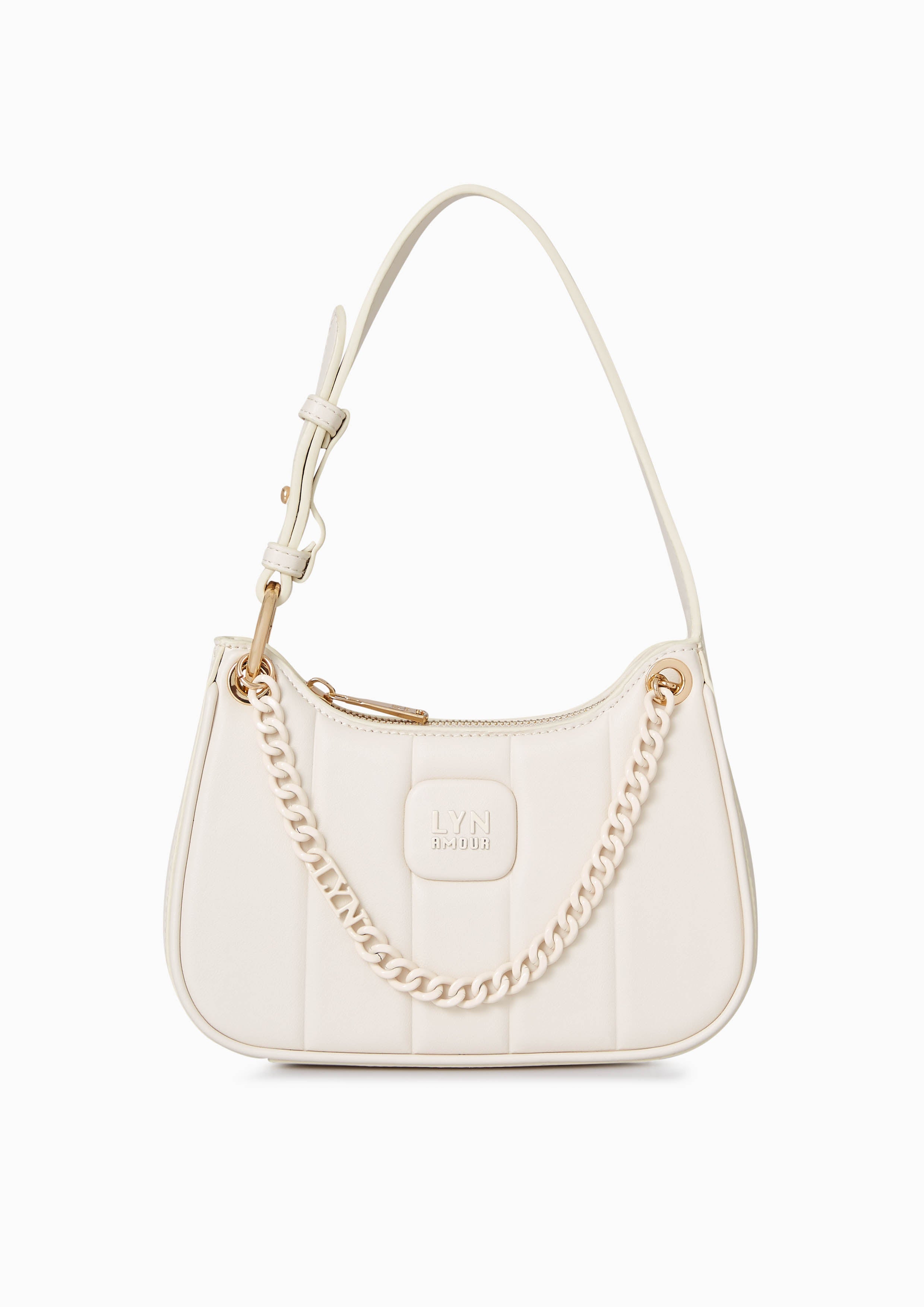 Patti Saddle Crossbody Bag Ivory - Lyn TH