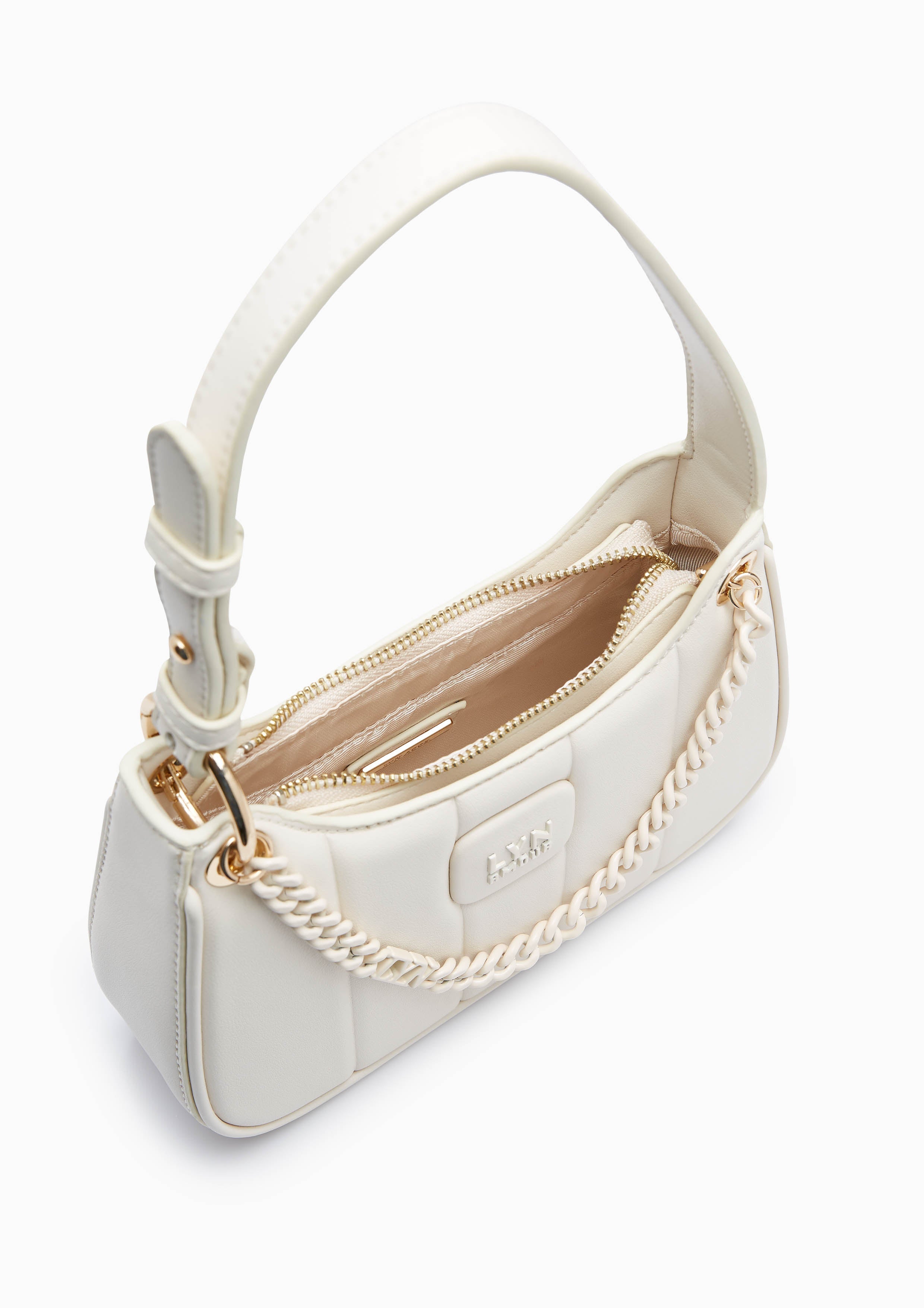 Patti Saddle Crossbody Bag Ivory - Lyn TH