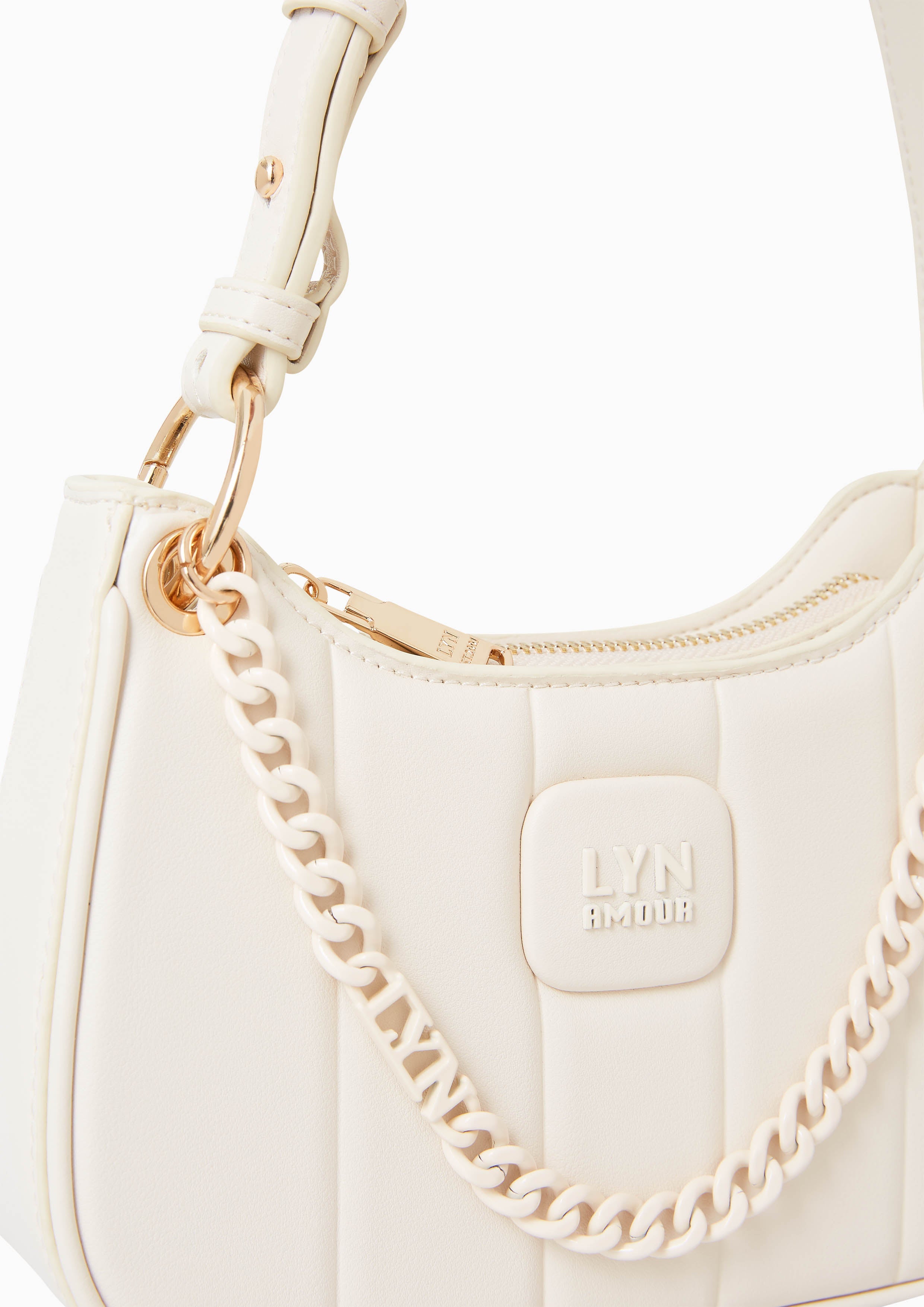 Patti Saddle Crossbody Bag Ivory - Lyn TH