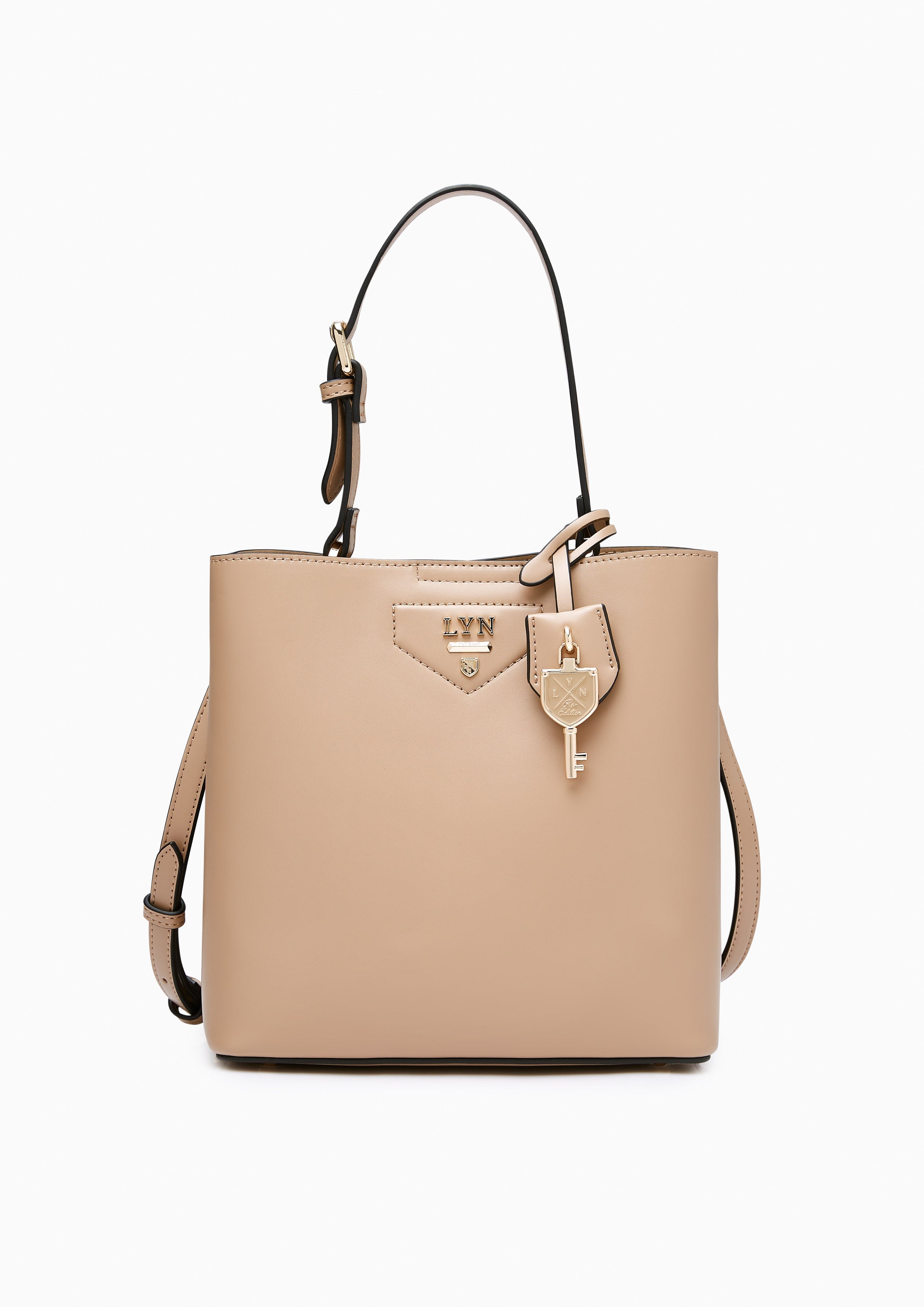 Astraea Bucket M Bucket Bag Beige - Lyn TH