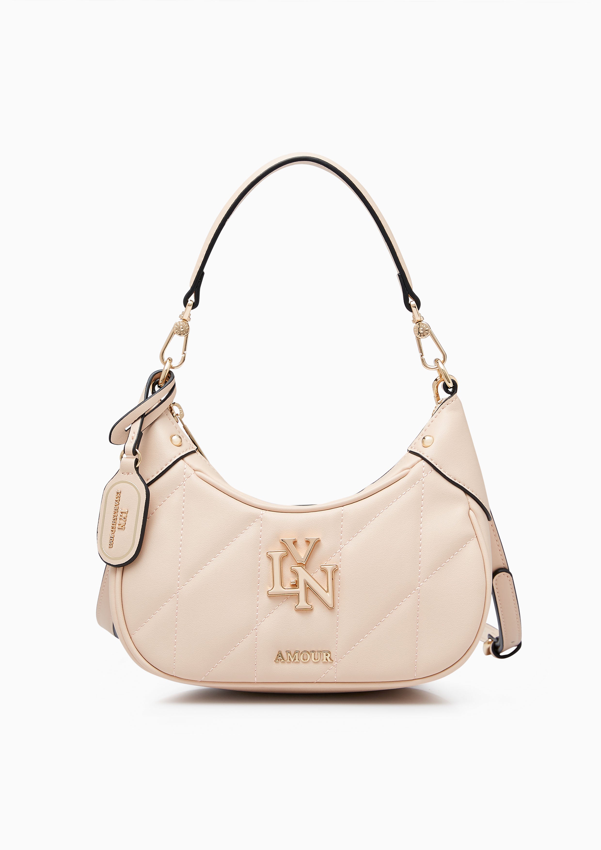 Gaston S Shoulder Bag Beige - Lyn TH