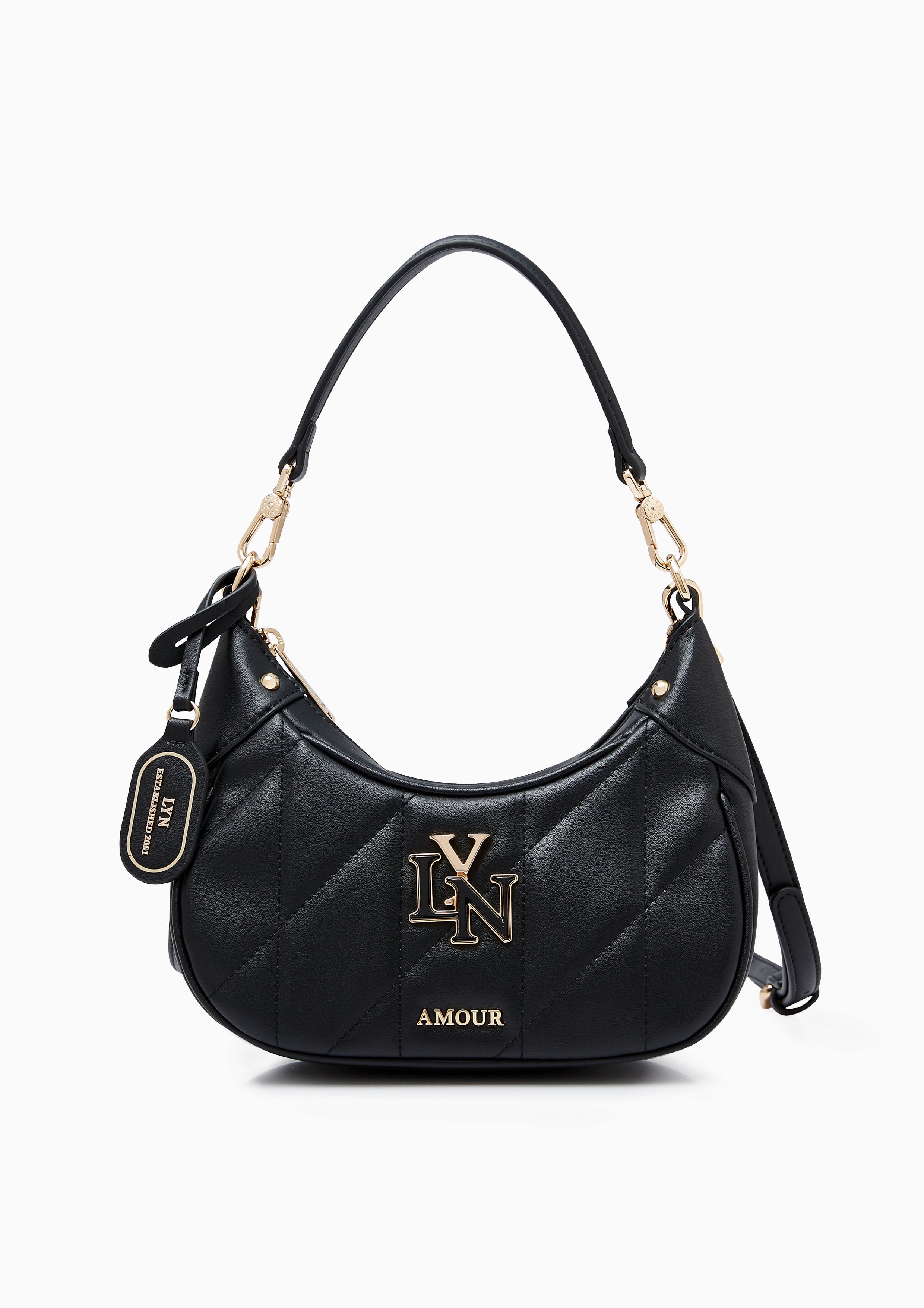 Gaston S Shoulder Bag Black - Lyn TH