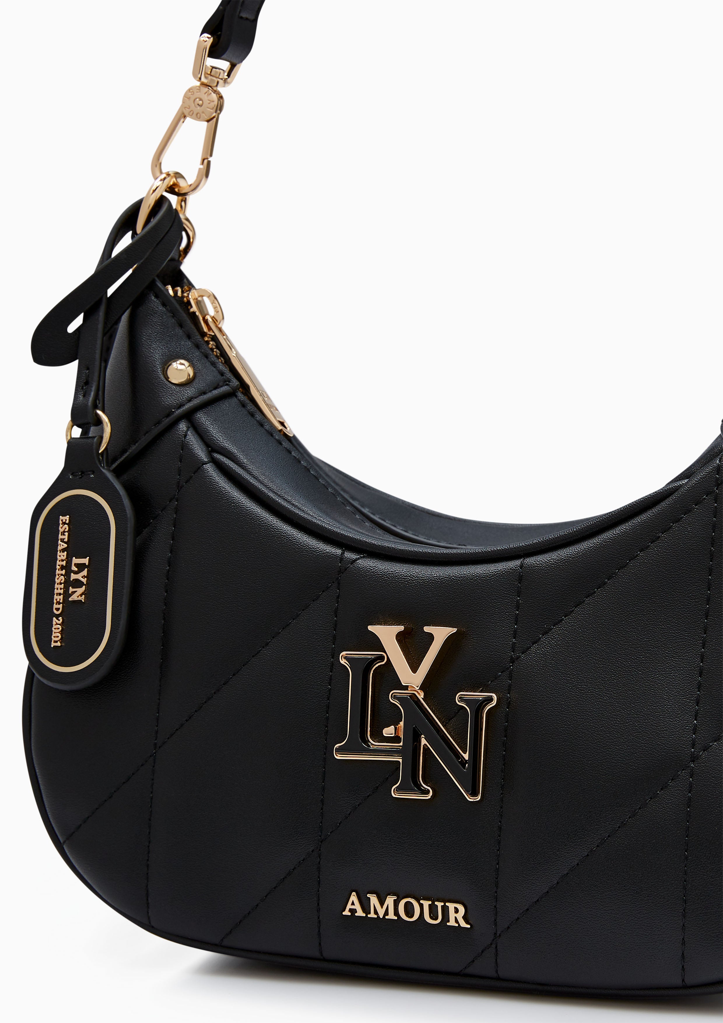 Gaston S Shoulder Bag Black - Lyn TH