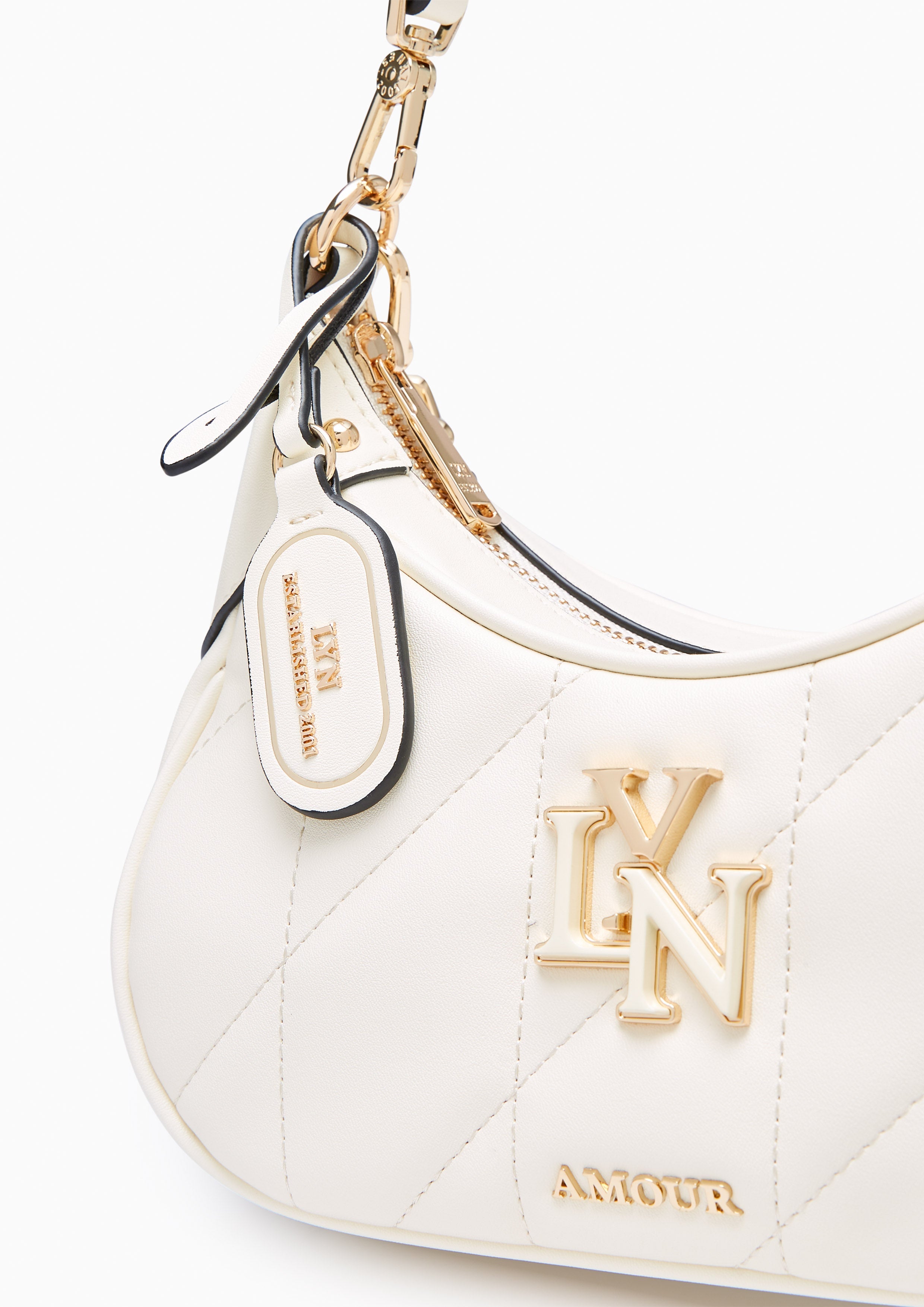 Gaston S Shoulder Bag Ivory - Lyn TH