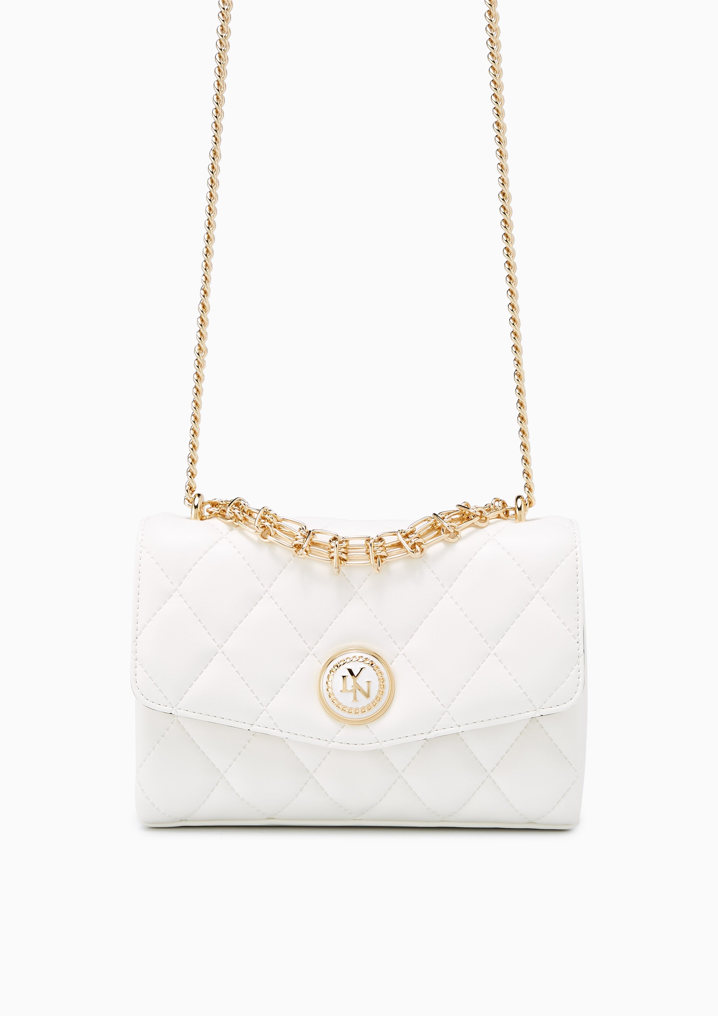 Serena M Crossbody Bag White - Lyn TH