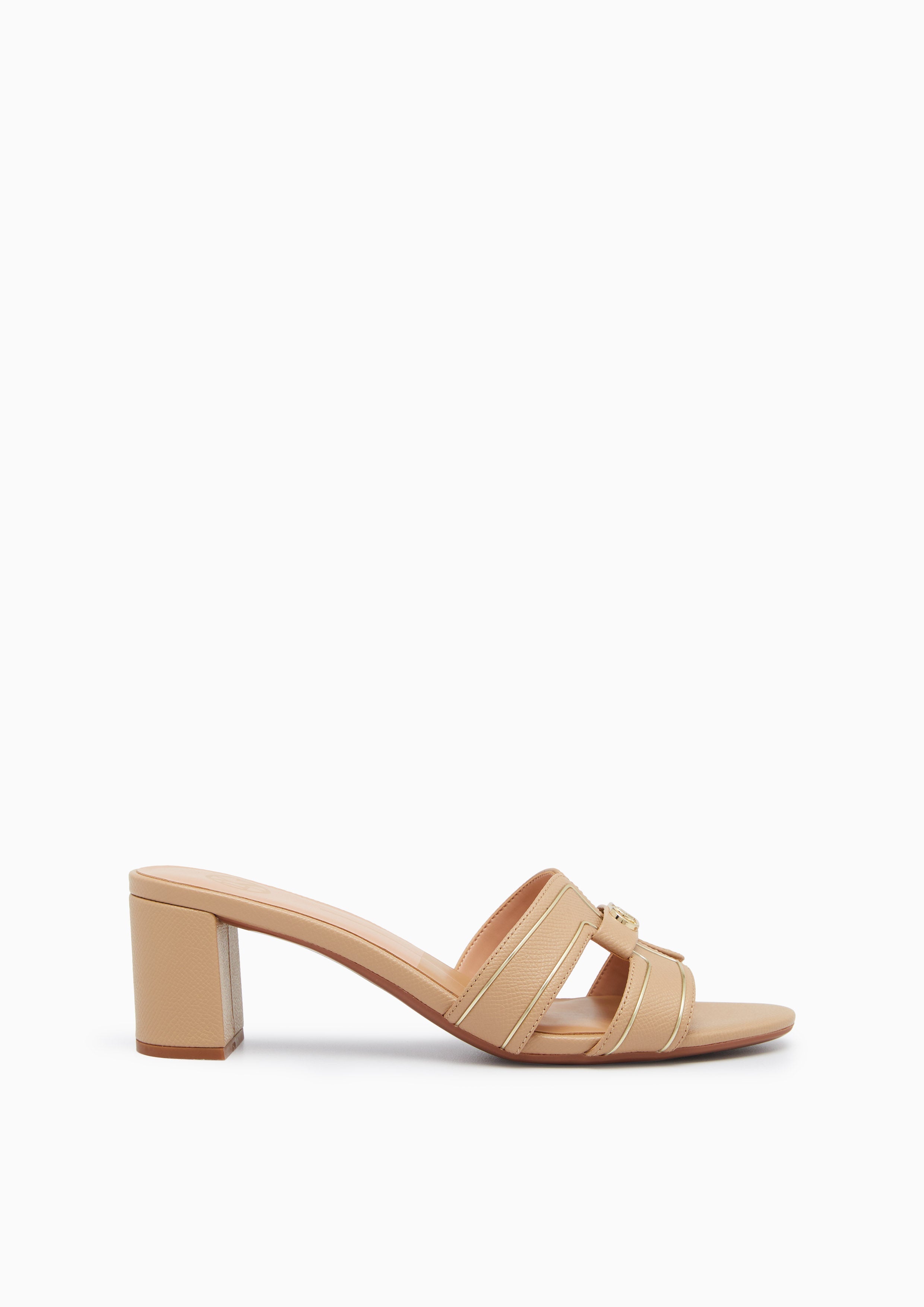 Hey Mid Heel Sandals Beige - Lyn TH