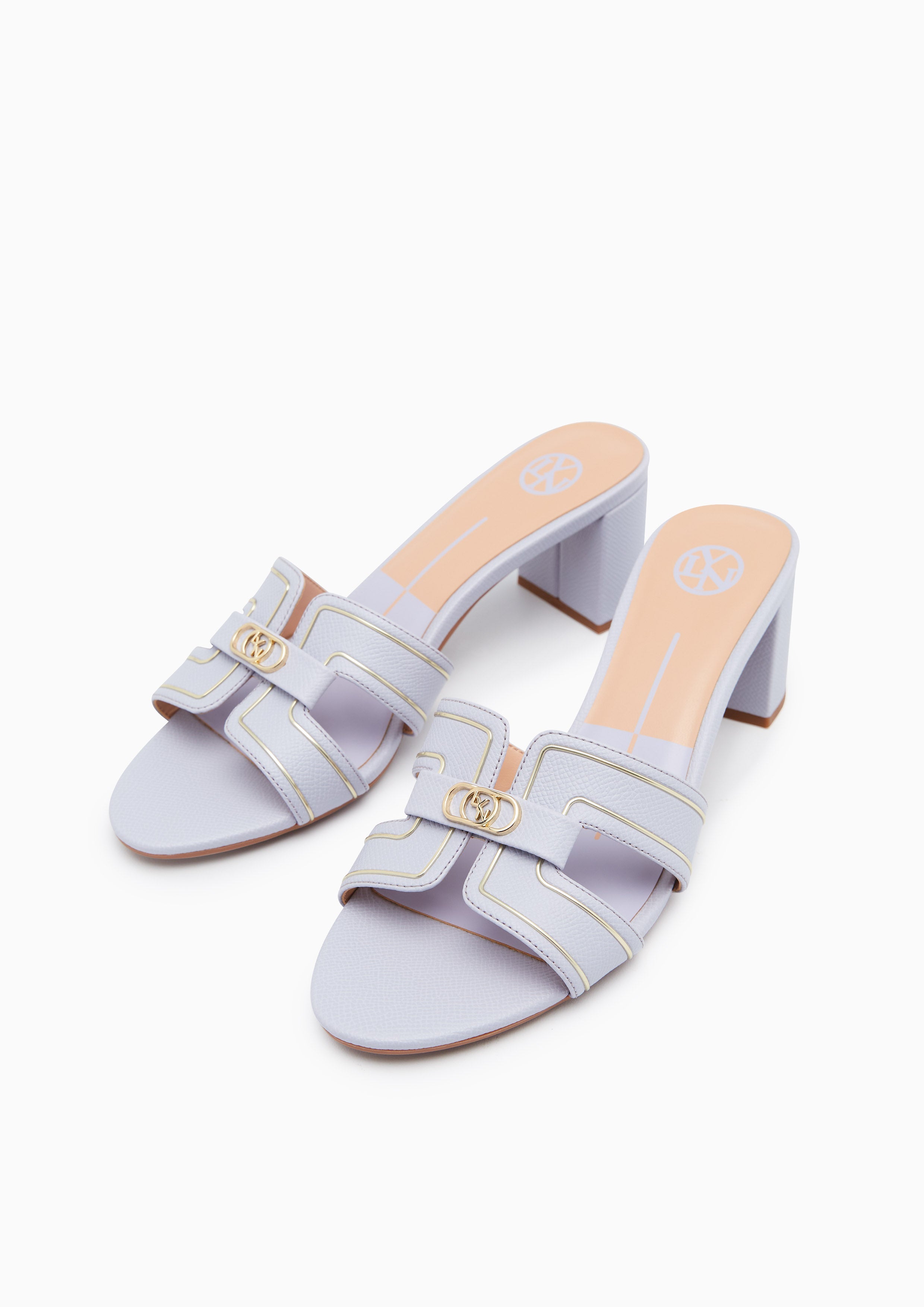 Hey Mid Heel Sandals Ivory - Lyn TH