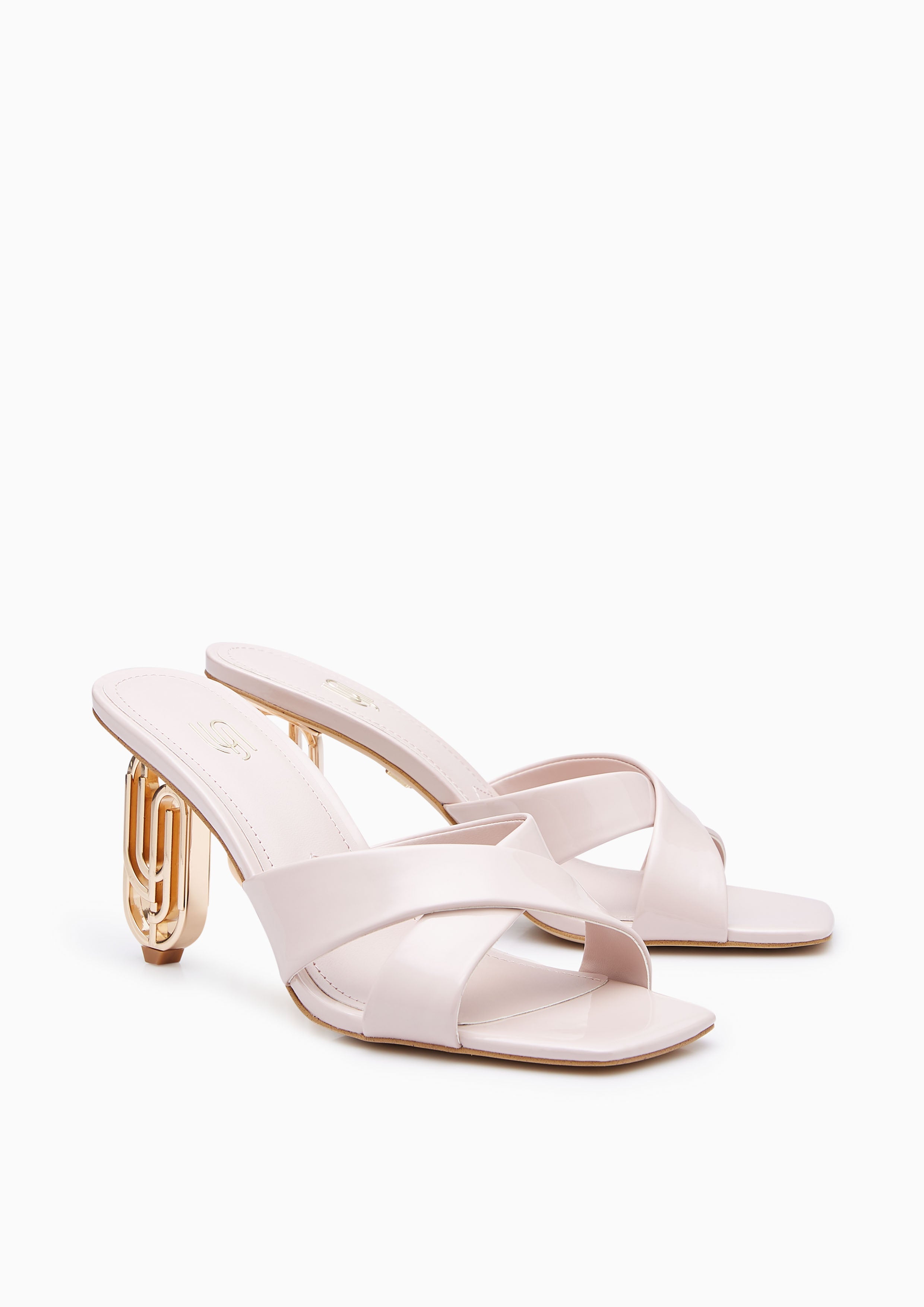 Iberry Infinite Mid Heel Sandals Beige - Lyn TH