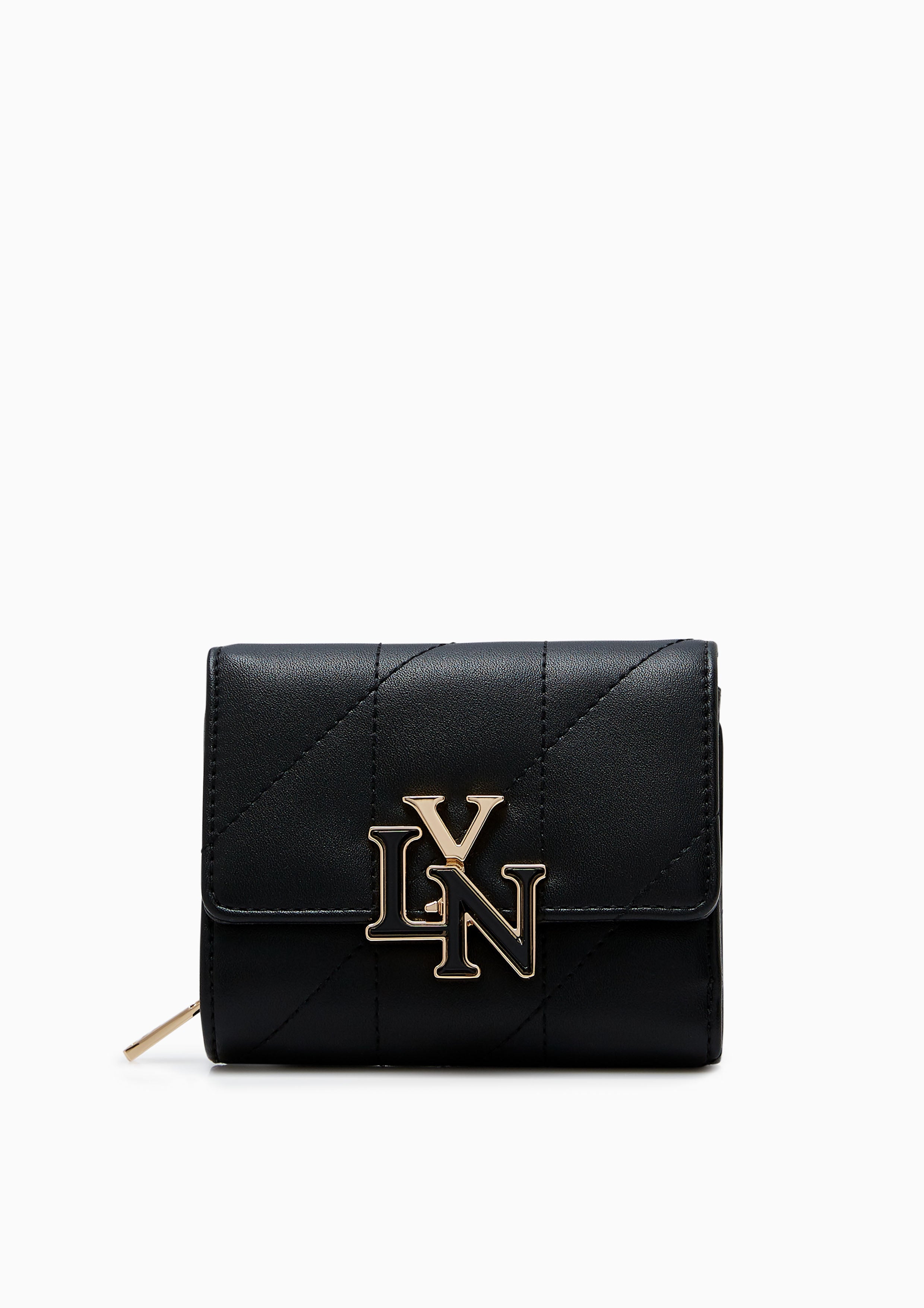 Gaston Short Wallet Black - Lyn TH