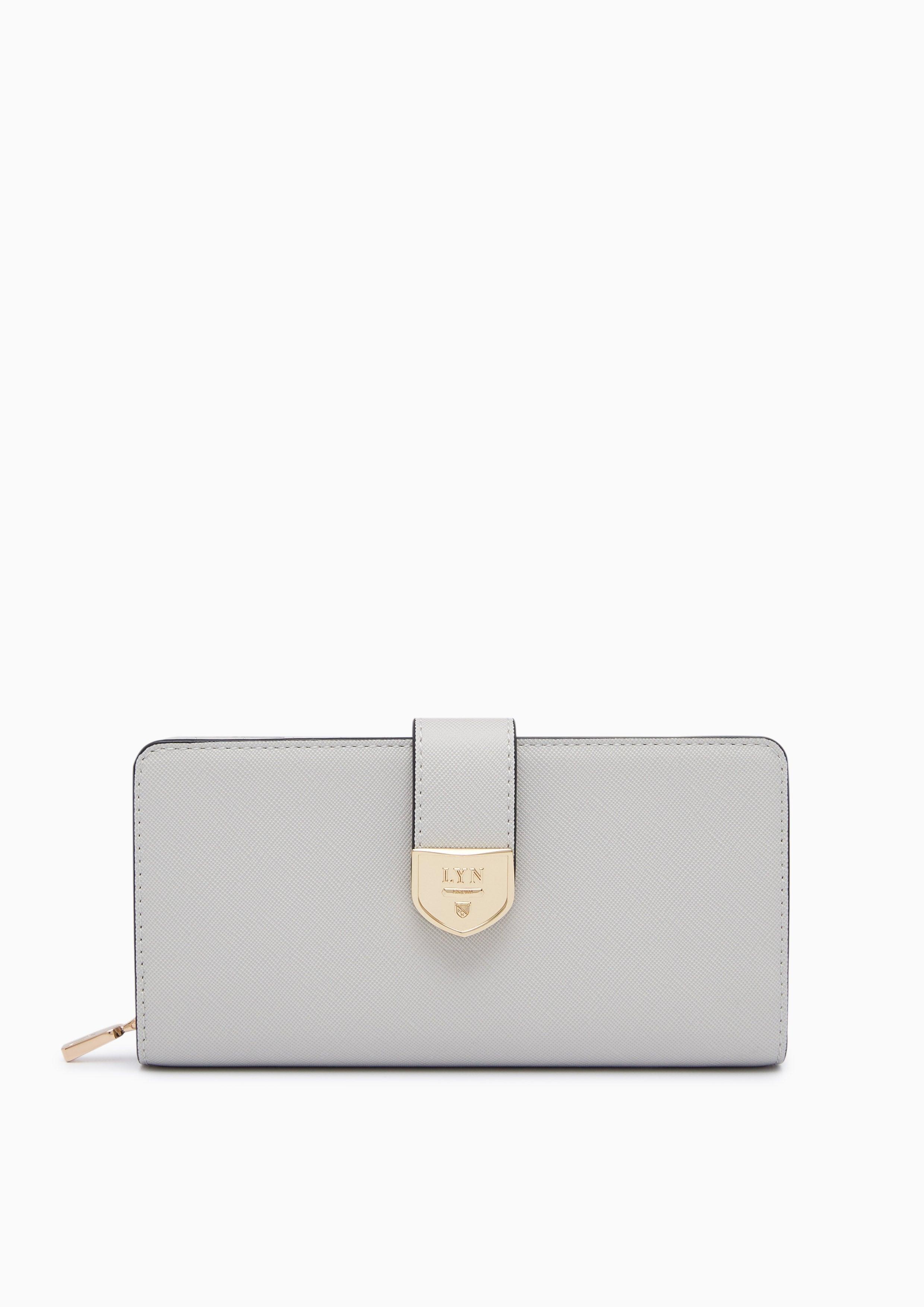 Athella Metal Long Wallet Light Grey - Lyn TH