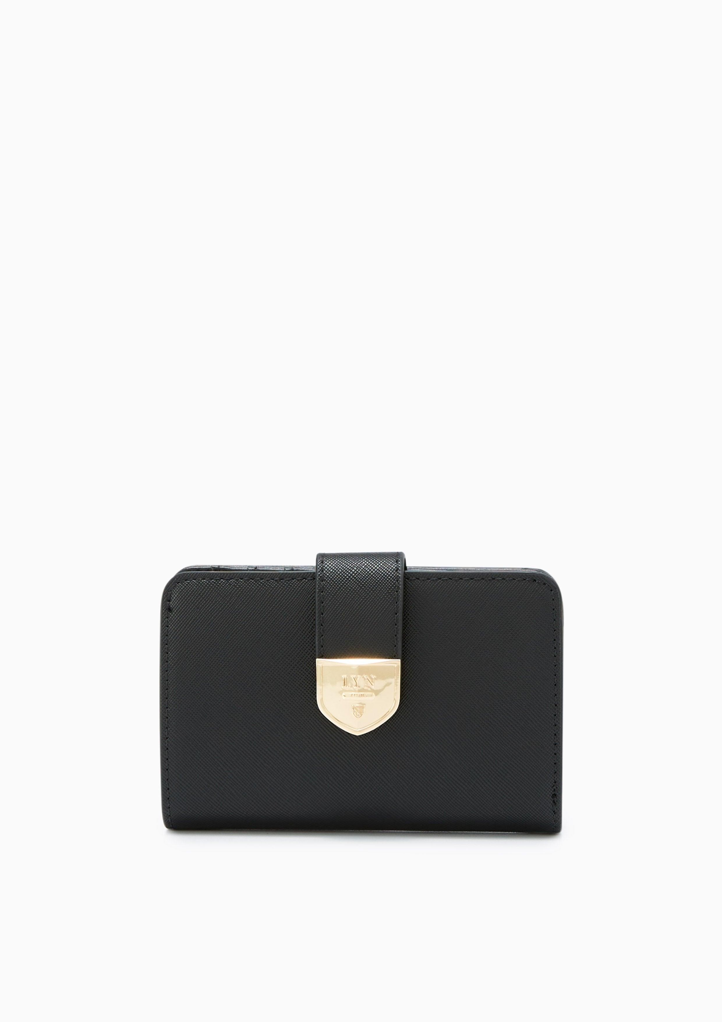 Athella Metal Short Wallet Black - Lyn TH