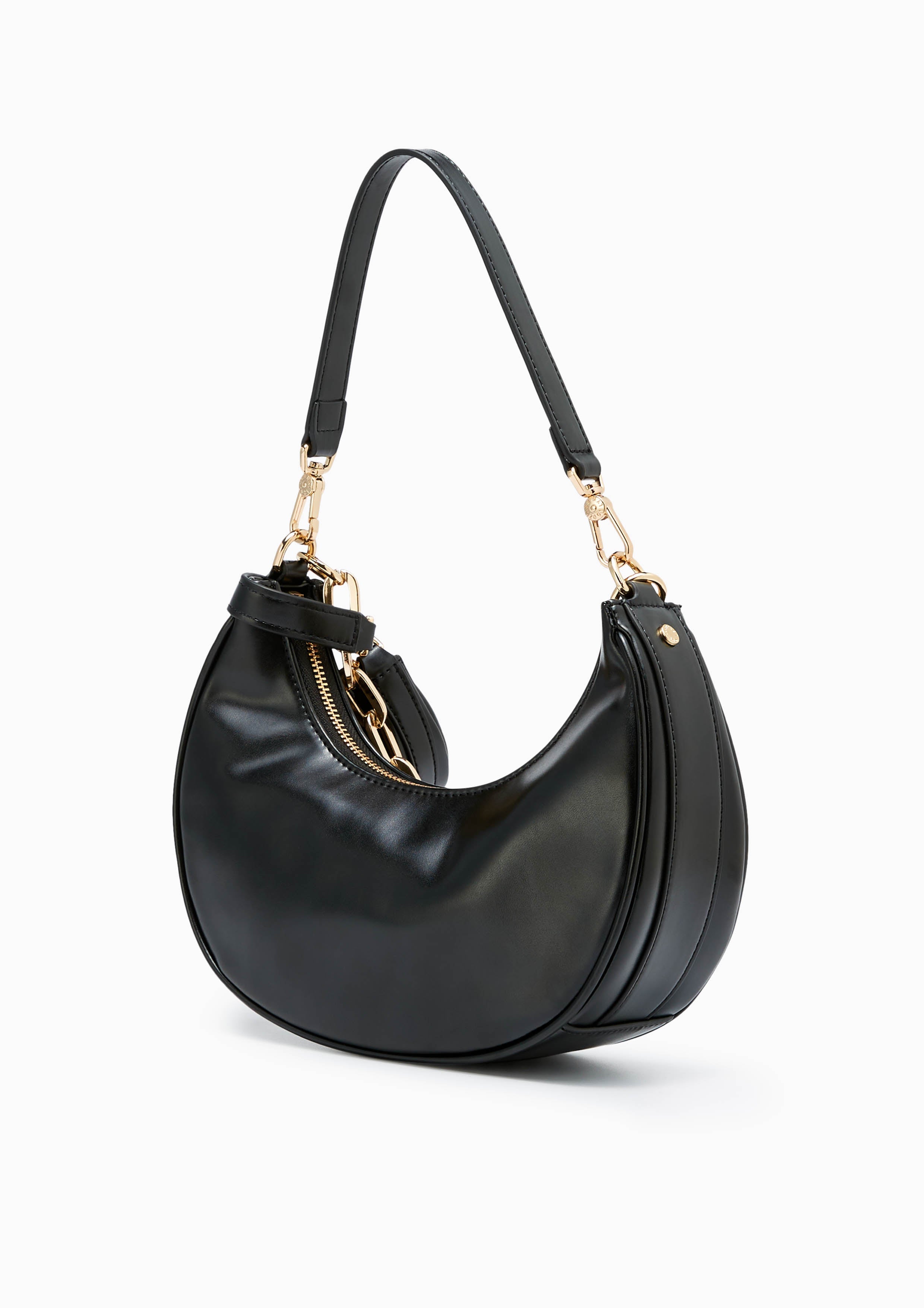 Diva Hobo Shoulder Bag Black - Lyn TH