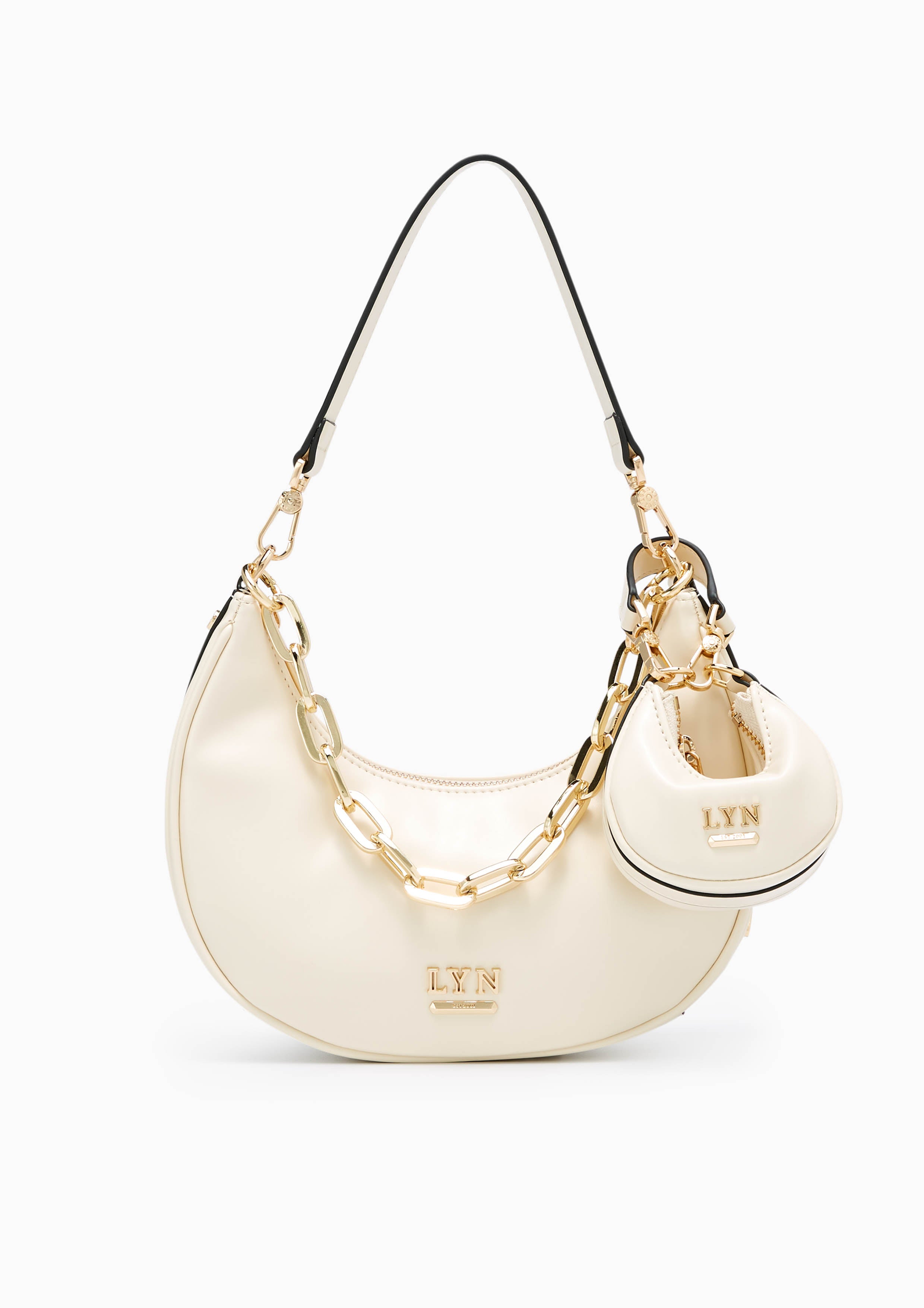 Diva Hobo Shoulder Bag Ivory