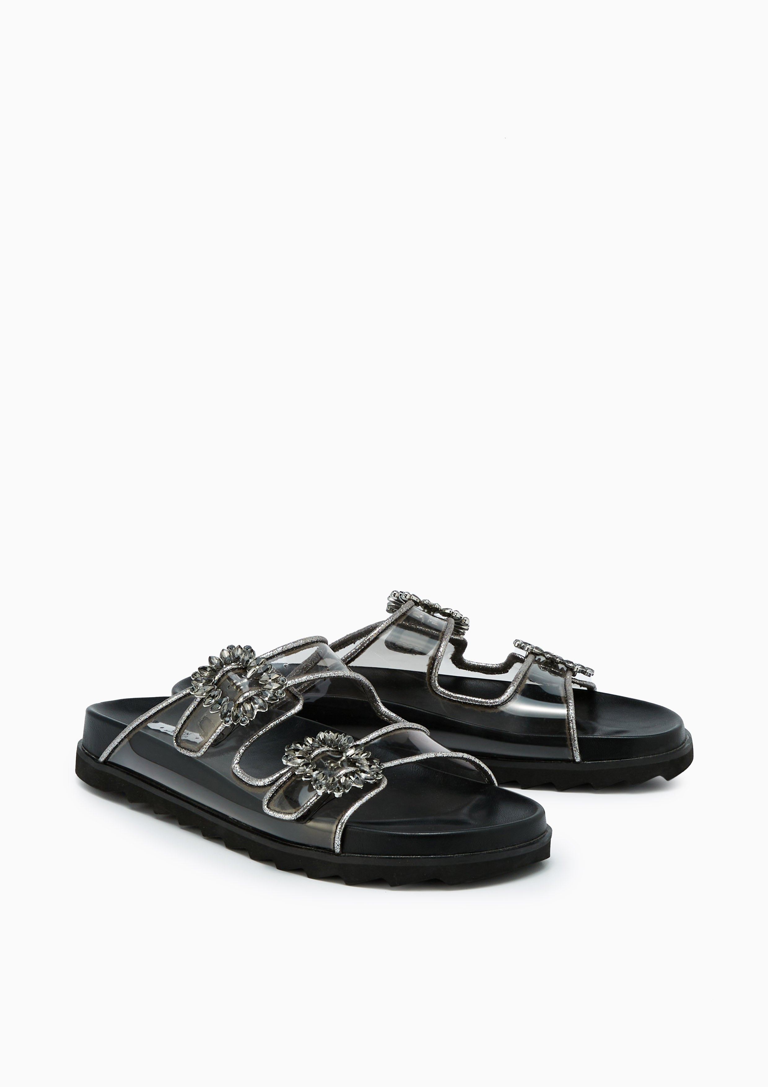 Veeni Flat Sandals Black - Lyn TH