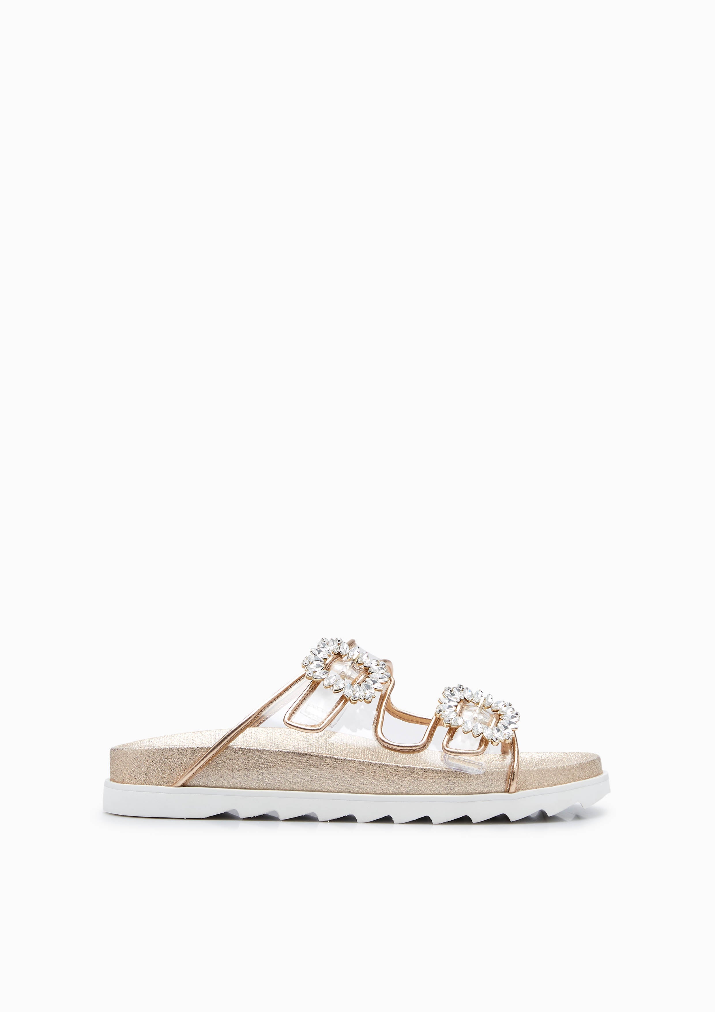 Veeni Flat Sandals Gold - Lyn TH