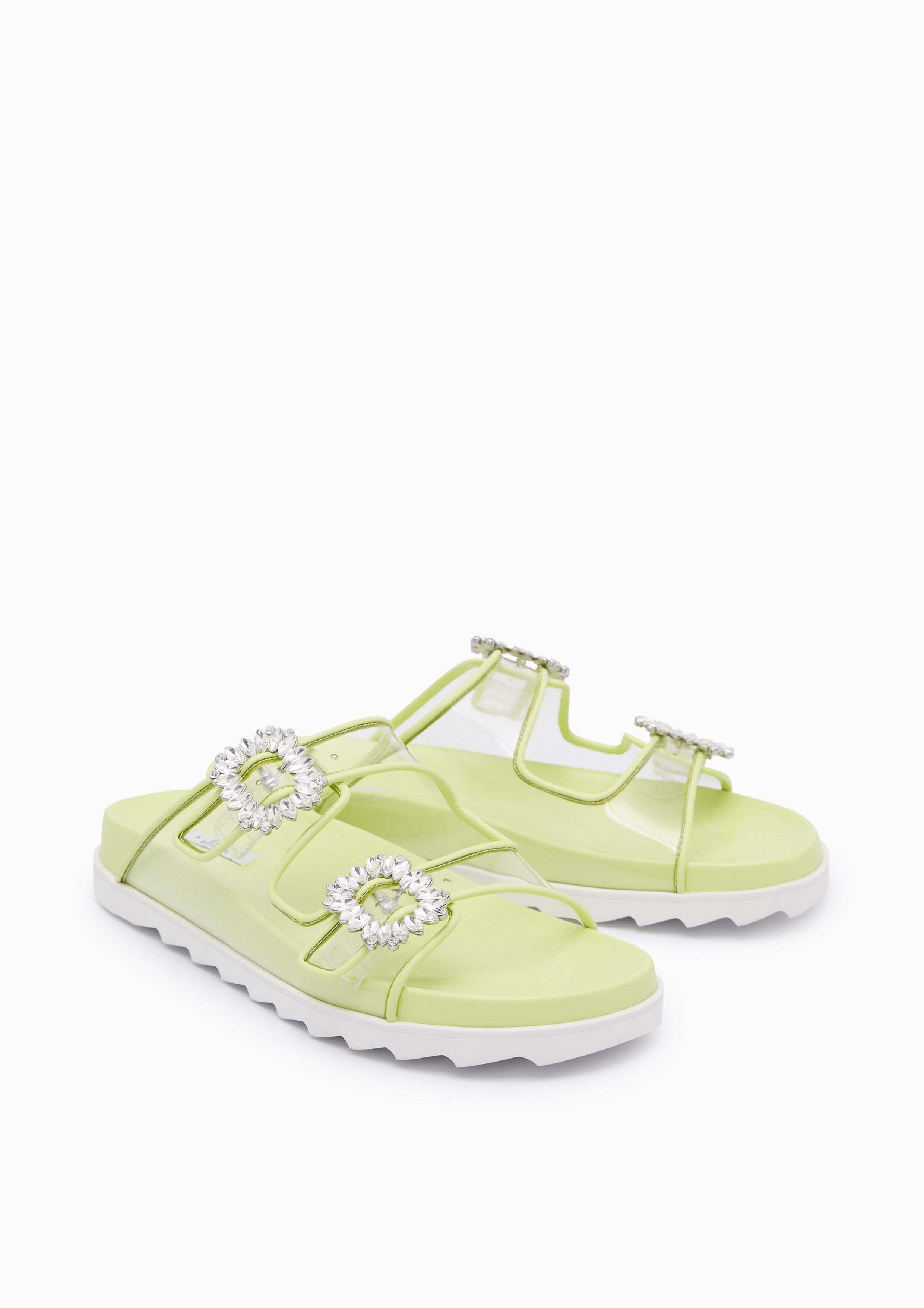 Veeni Flat Sandals Green - Lyn TH