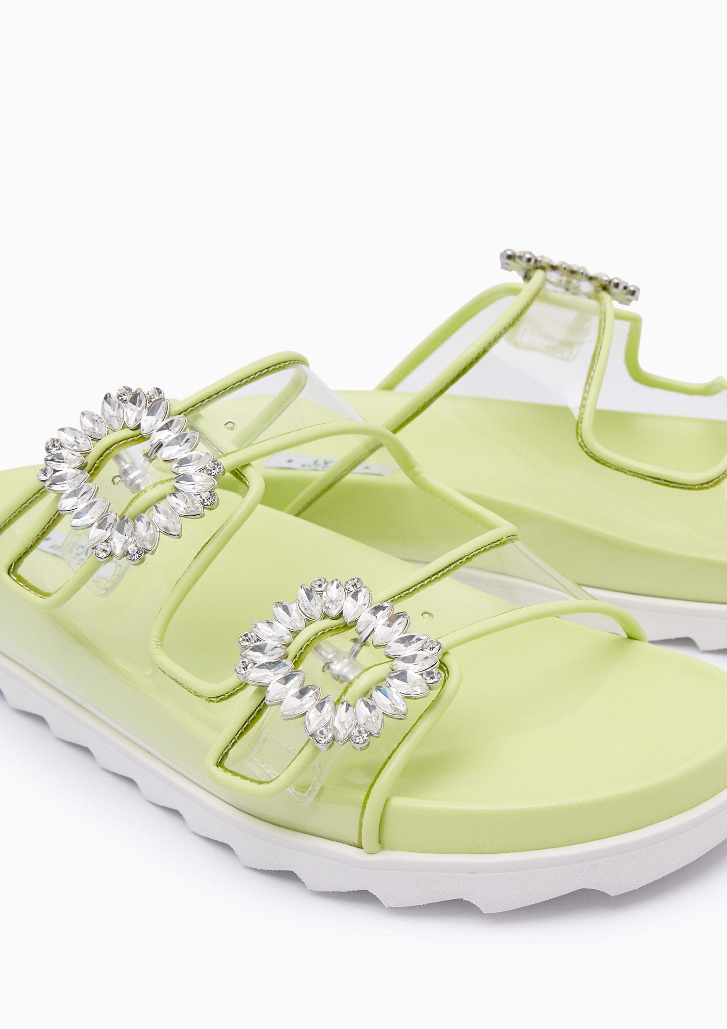 Veeni Flat Sandals Green - Lyn TH