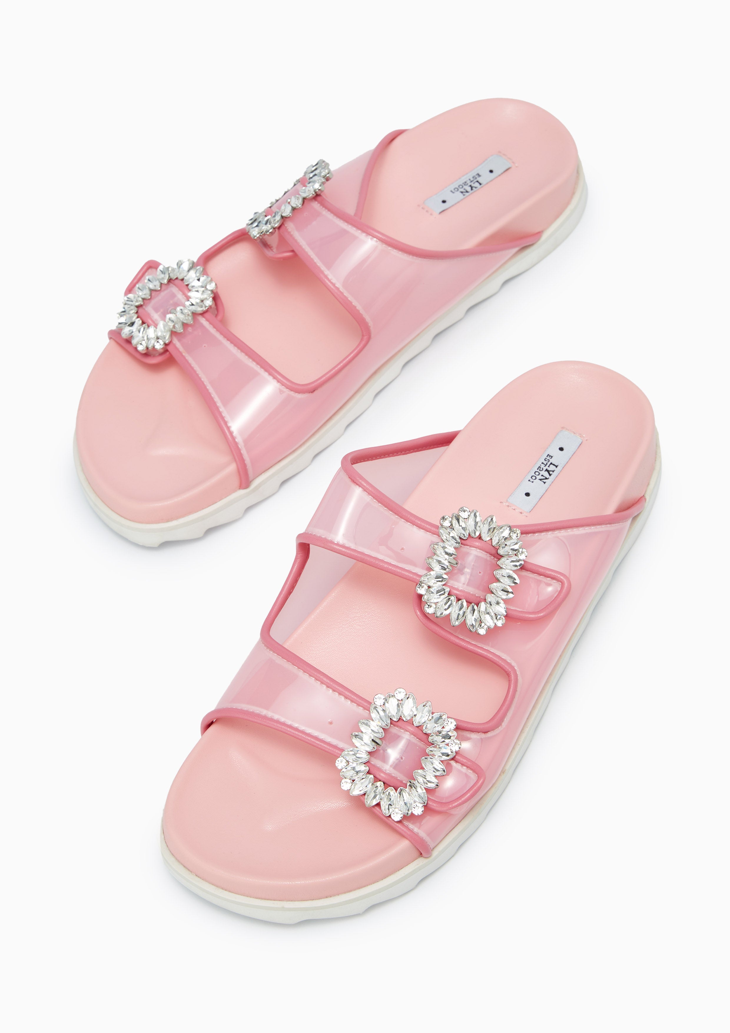 Veeni Flat Sandals Pink - Lyn TH