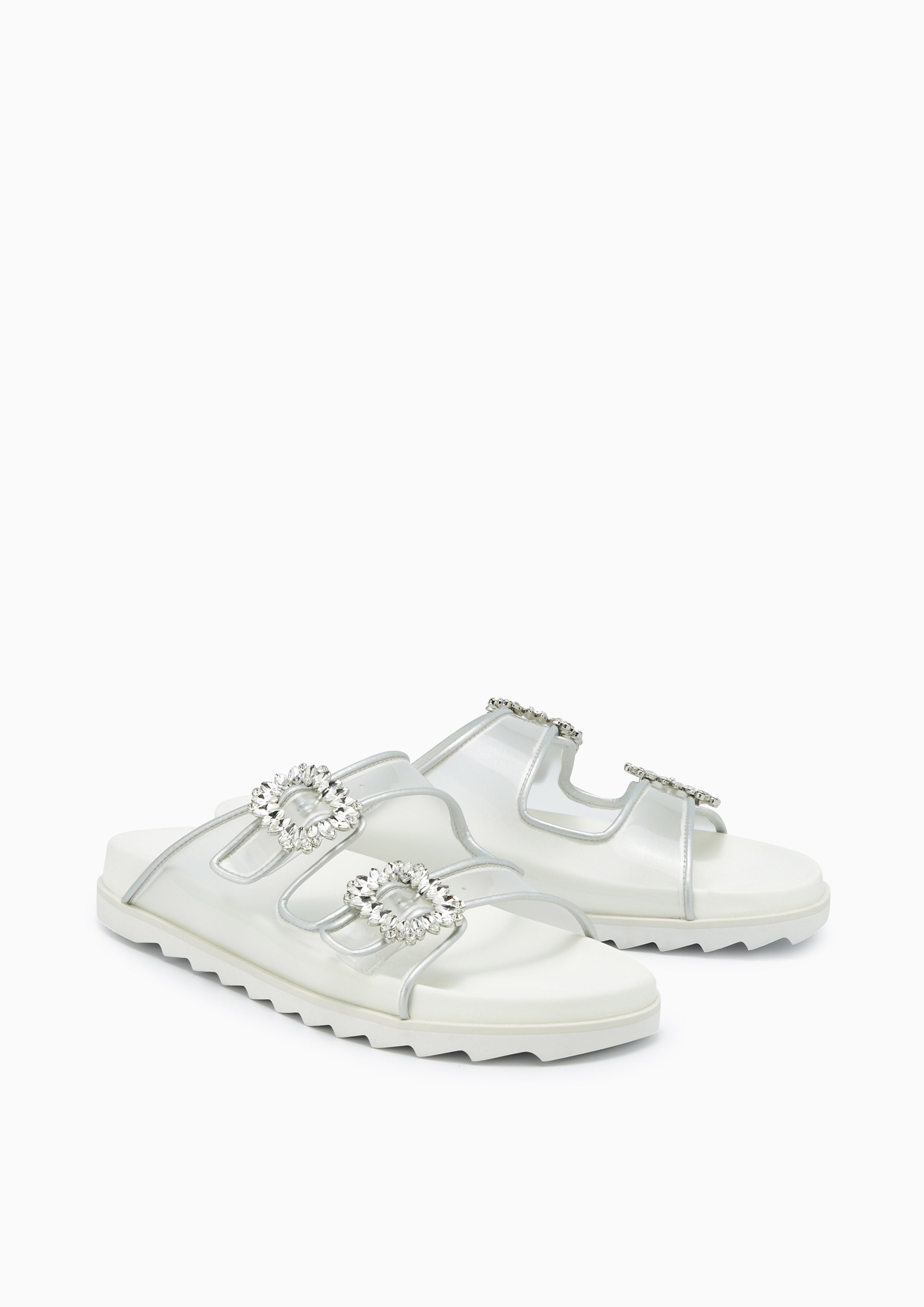 Veeni Flat Sandals Silver - Lyn TH