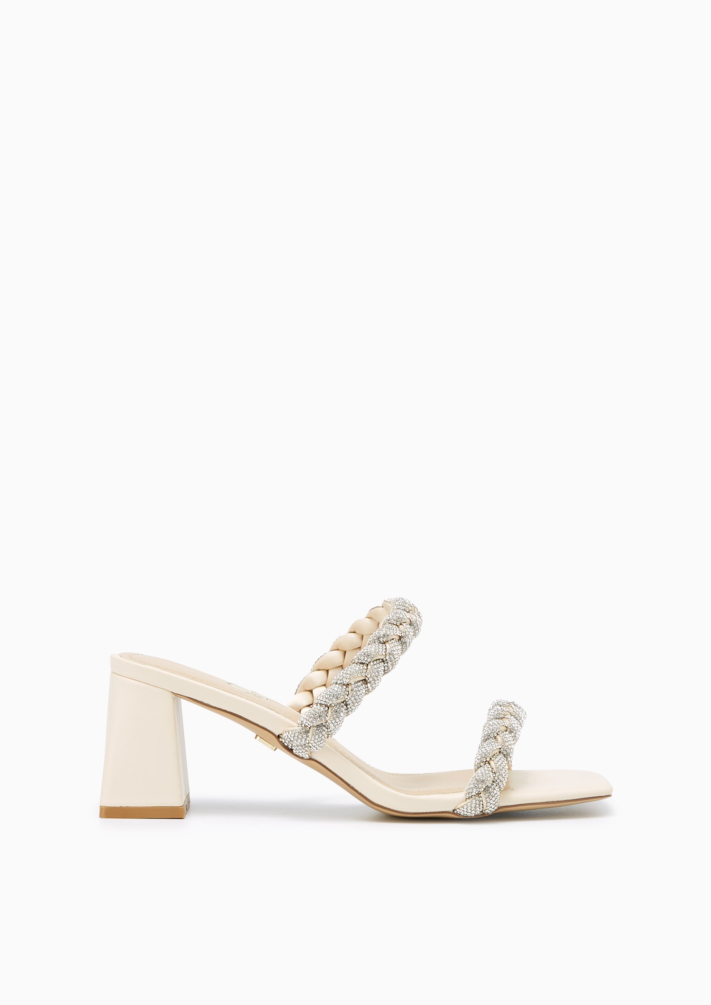 Promise Infinite Mid Heel Sandals Ivory - Lyn TH