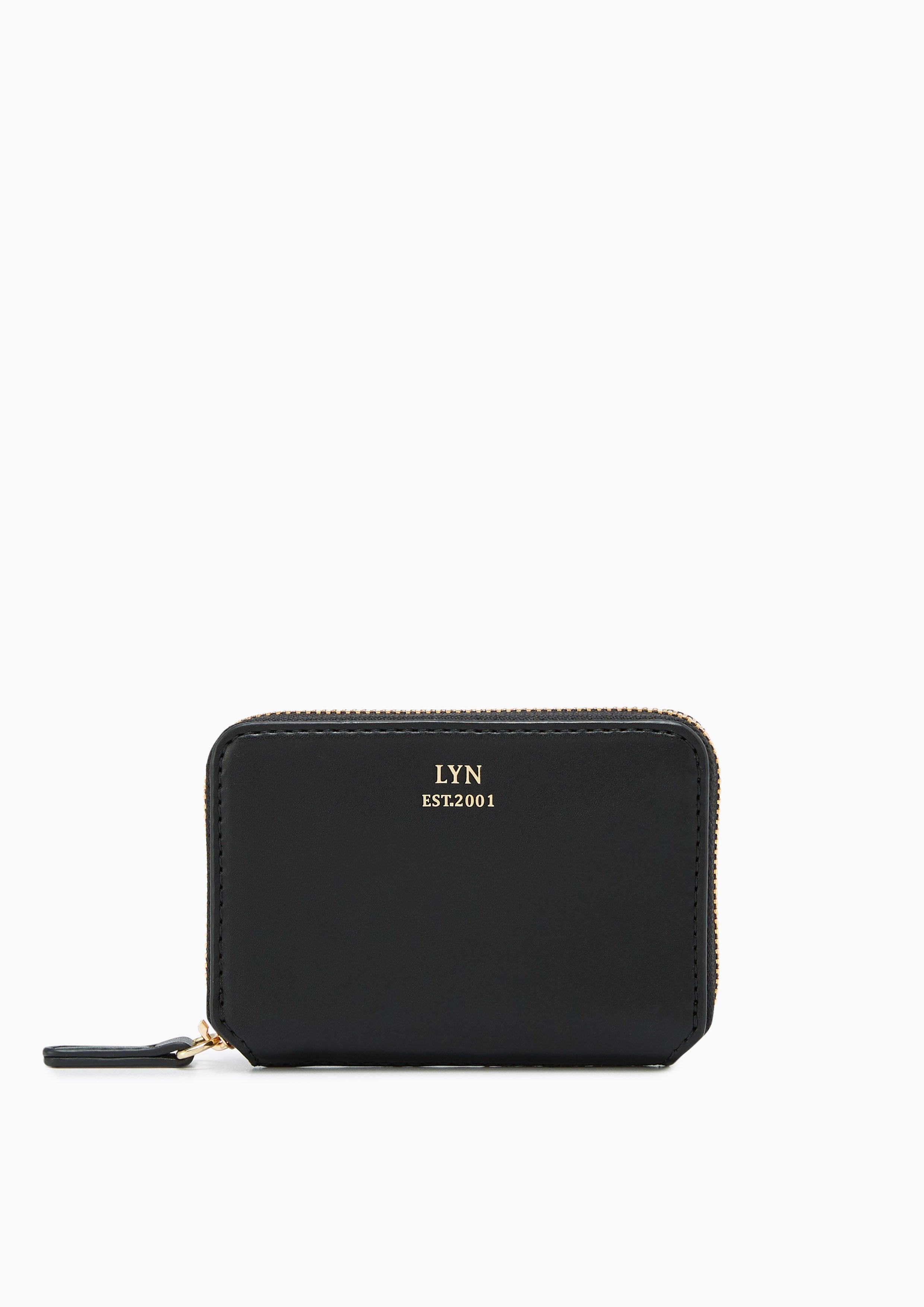 Ava Zipped Coin Purse Black - Lyn TH