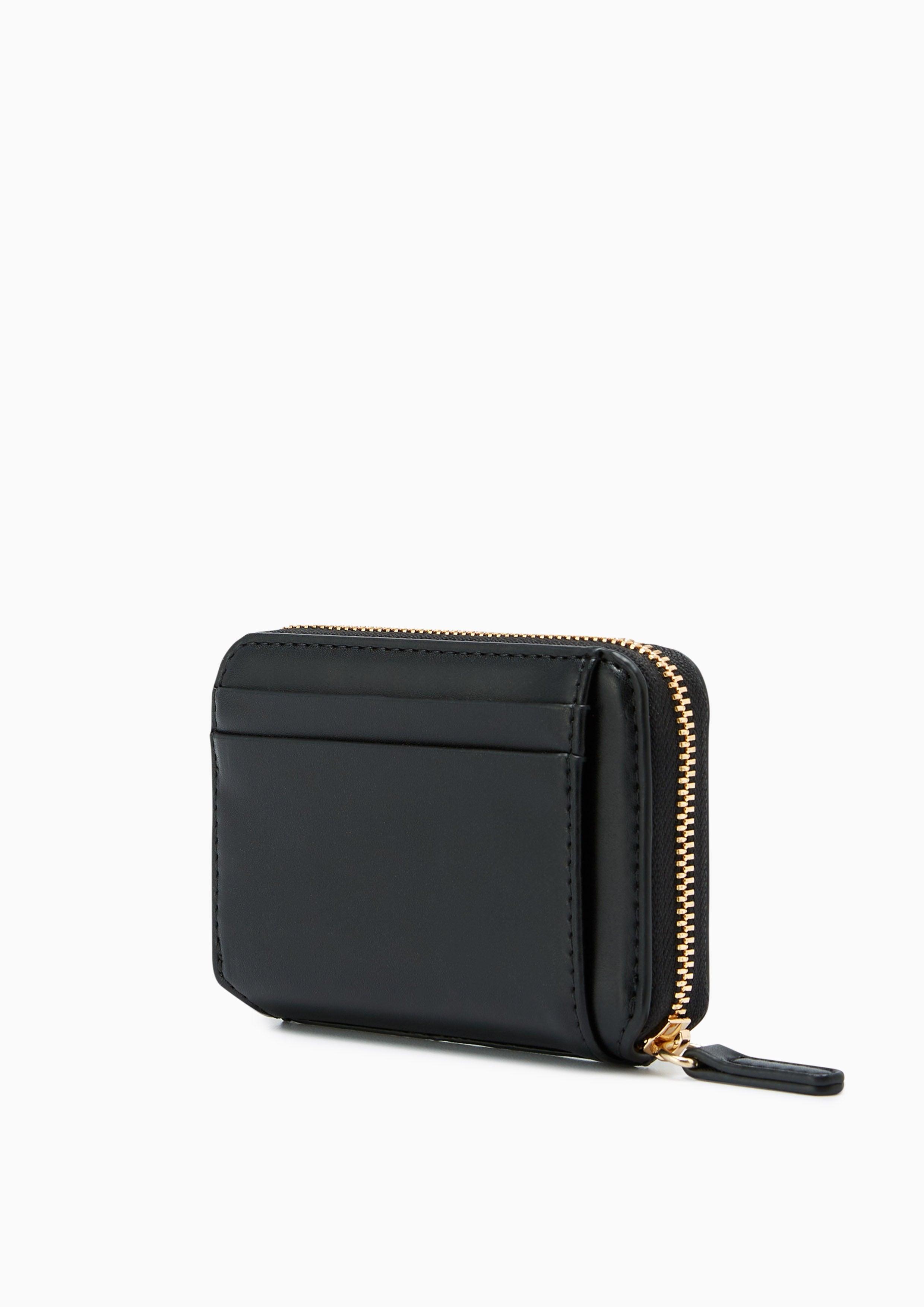 Ava Zipped Coin Purse Black - Lyn TH