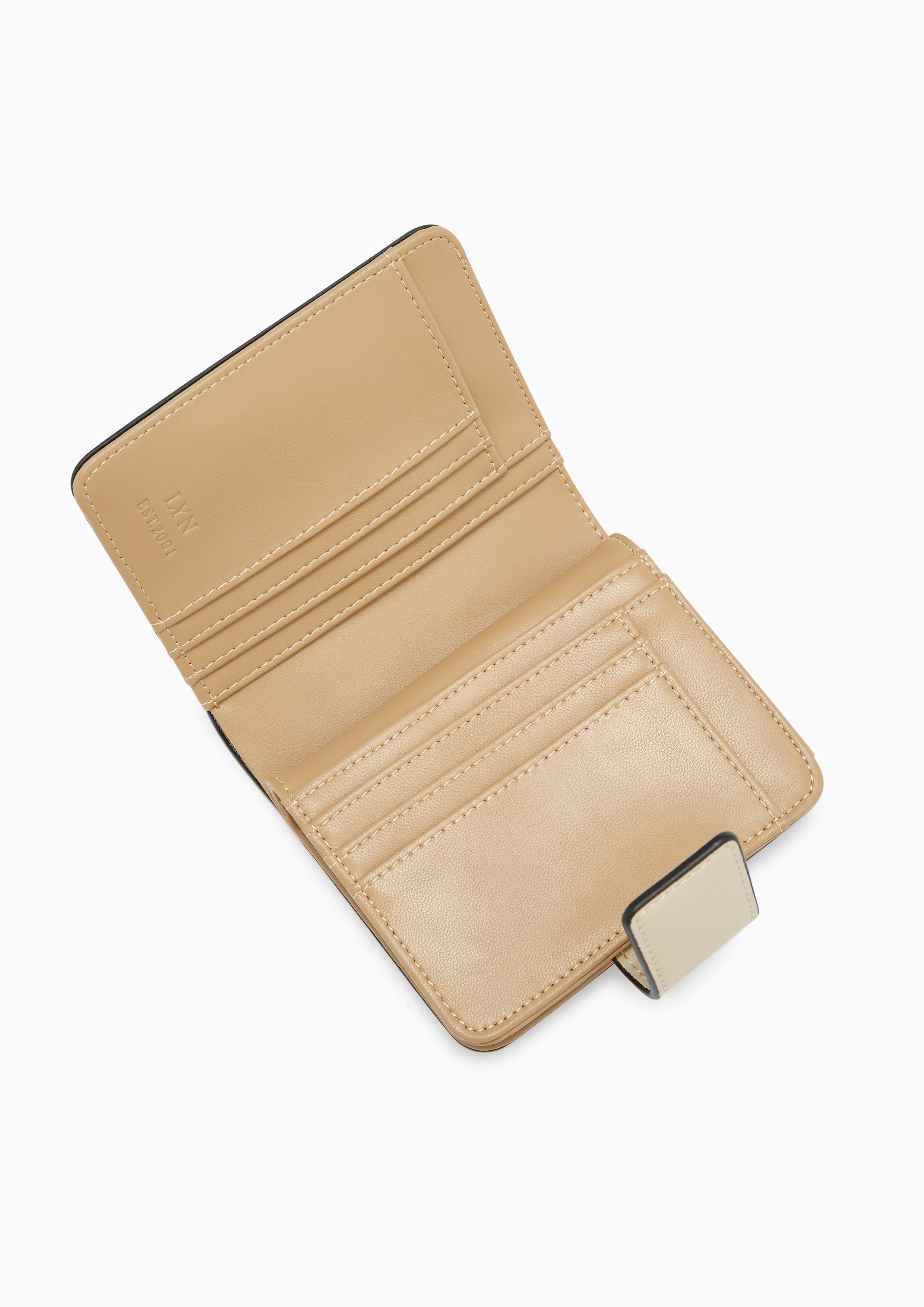 Ivy Short Wallet Beige - Lyn TH