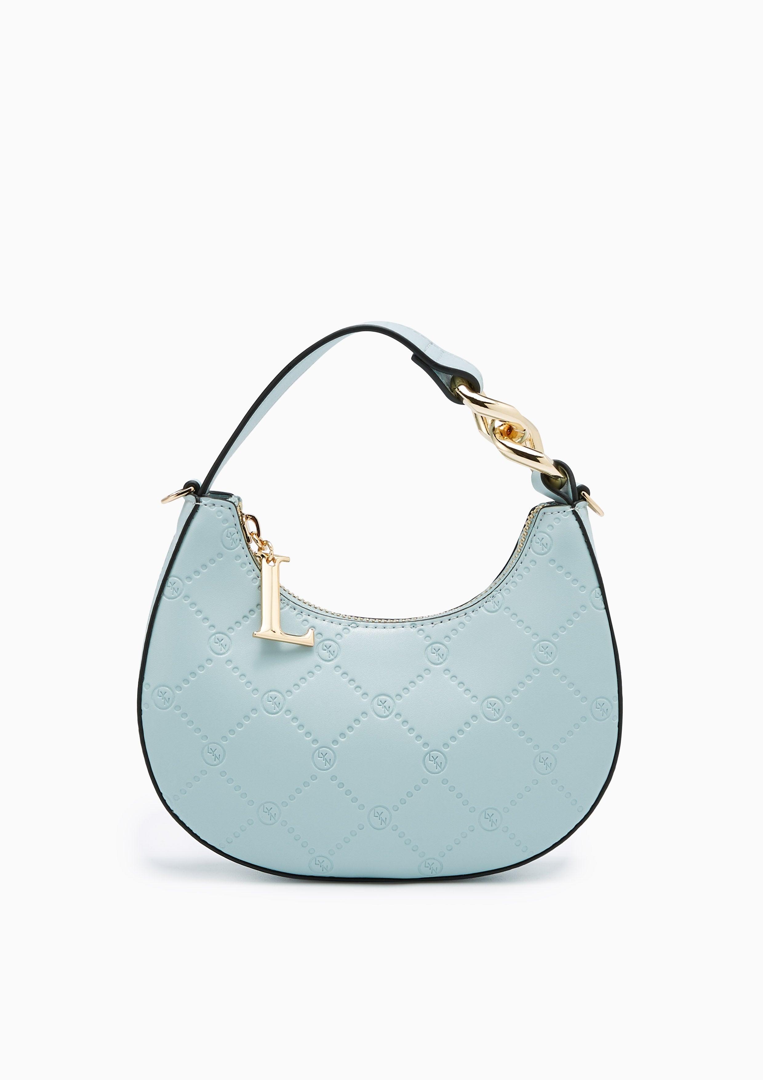 Minky Top Handle Bag Blue - Lyn TH