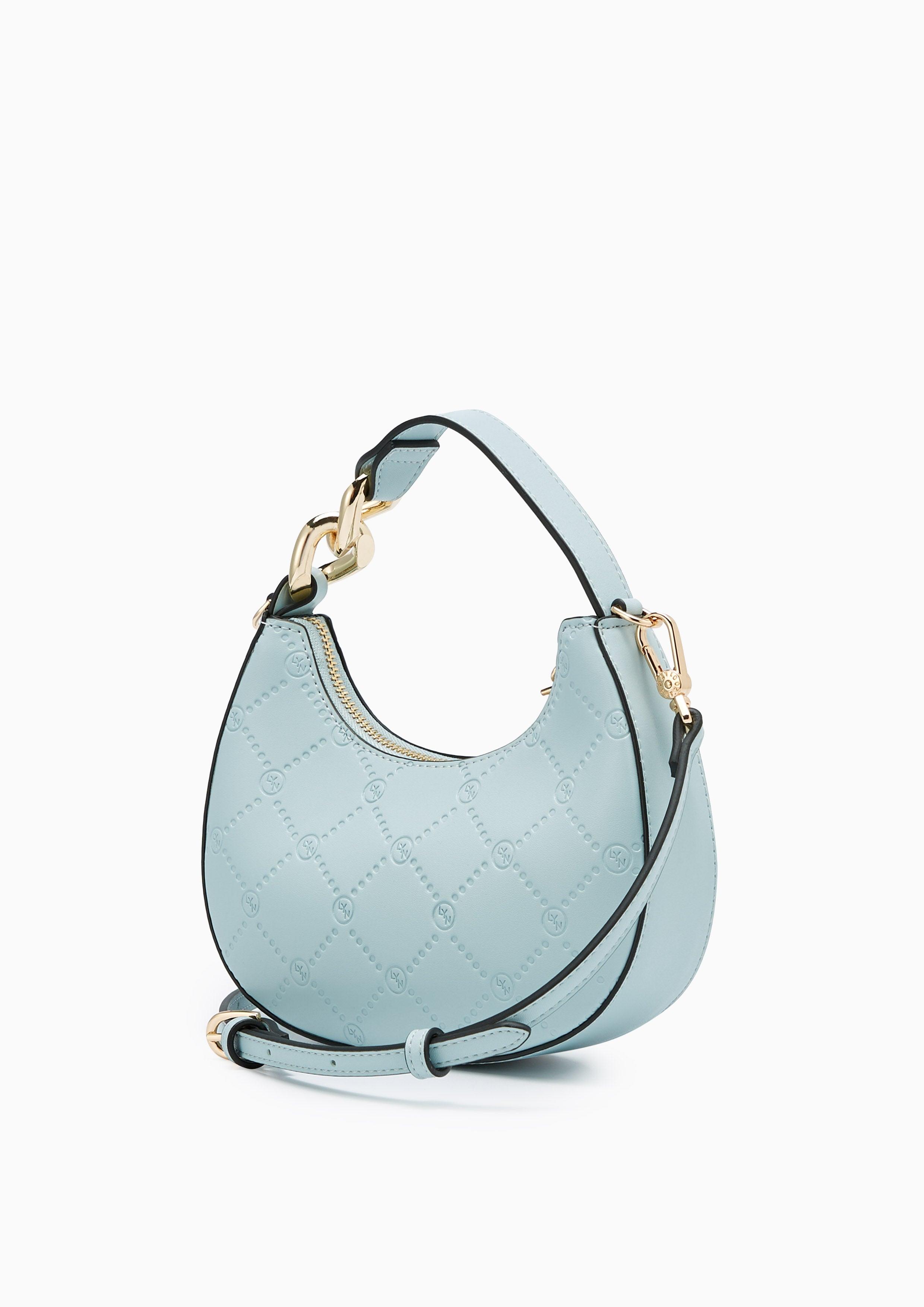 Minky Top Handle Bag Blue - Lyn TH