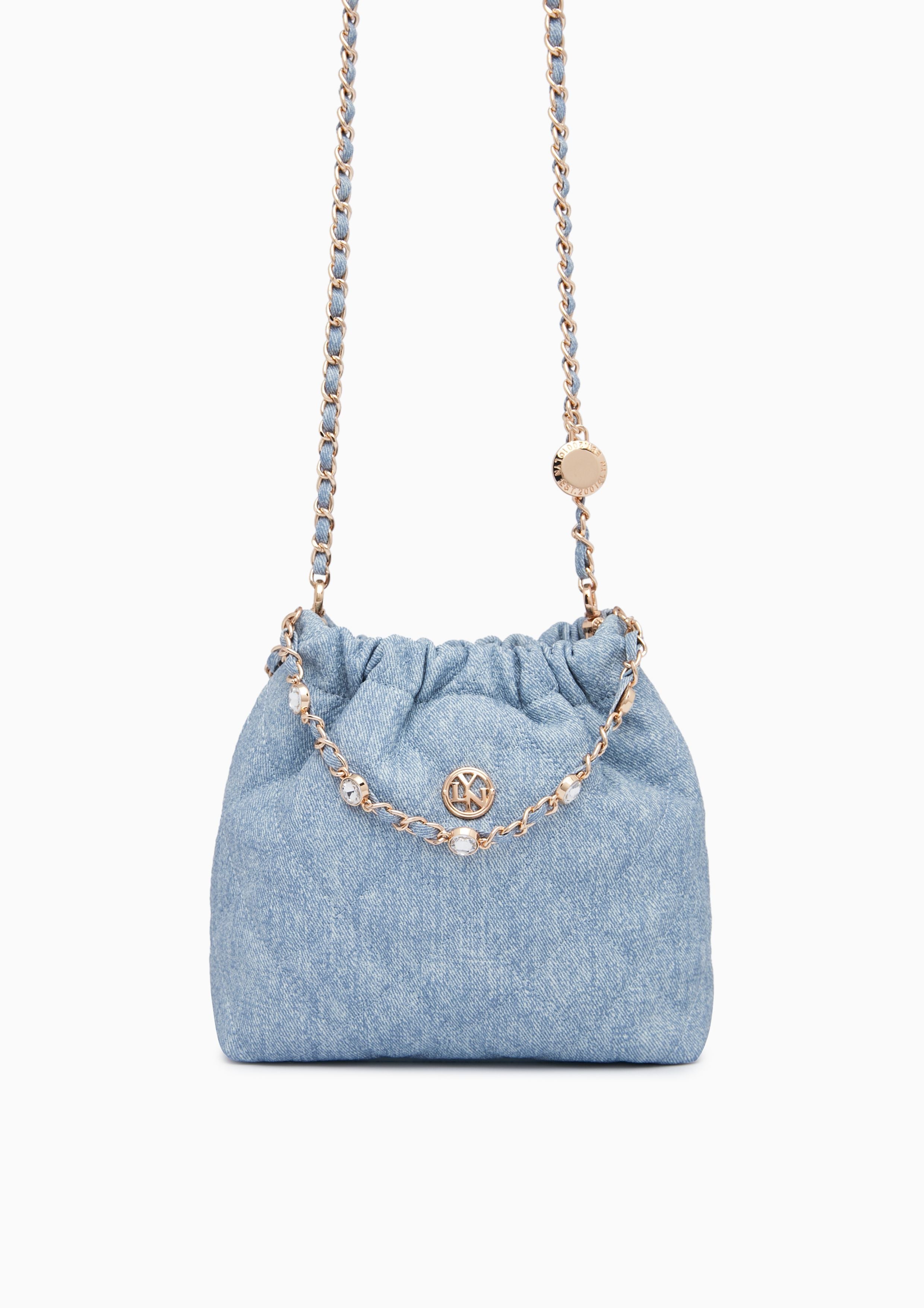 Fontia Mini Denim Shoulderbag Blue - Lyn TH