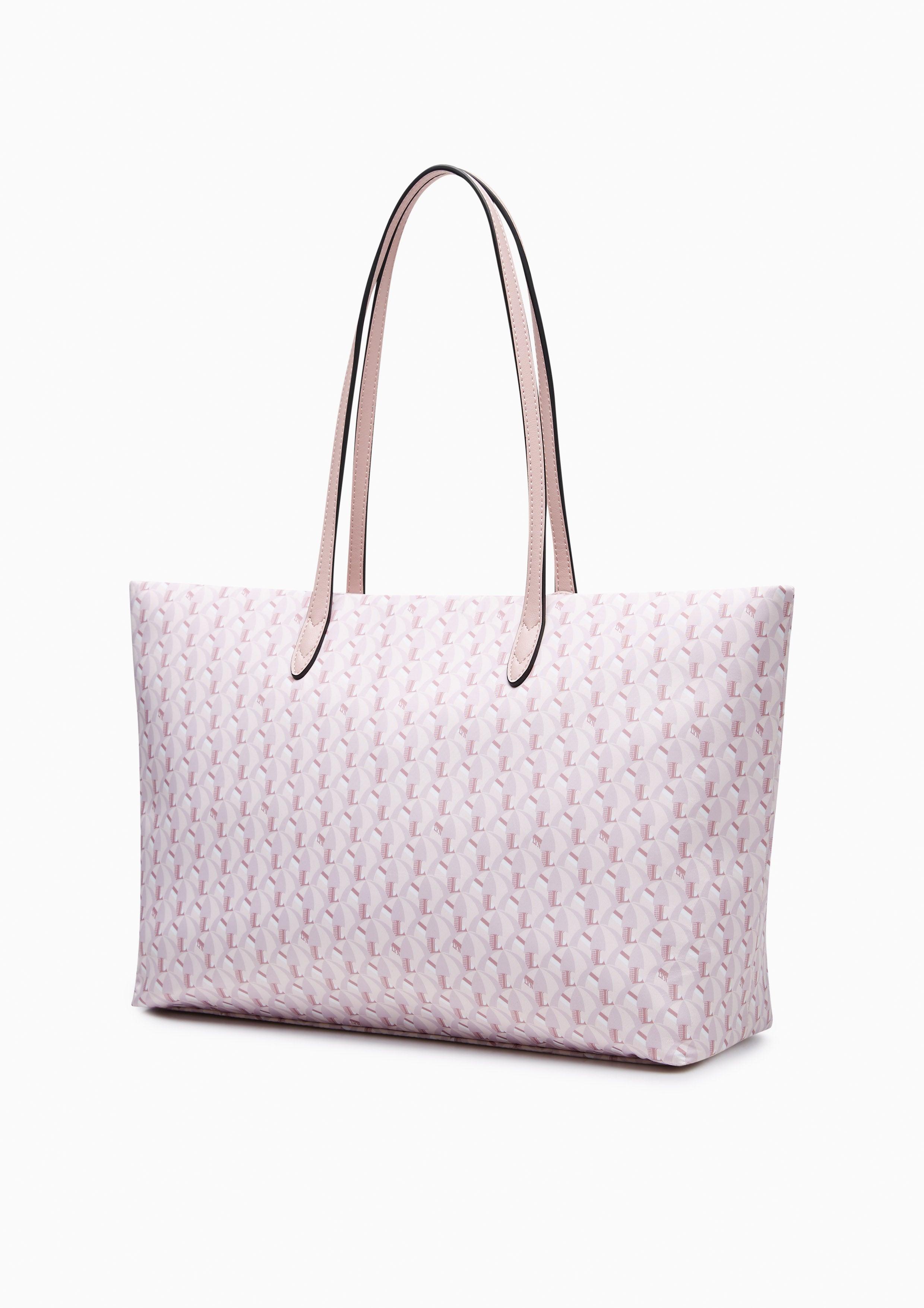 Solana L Tote Bag Printed Pink - Lyn TH