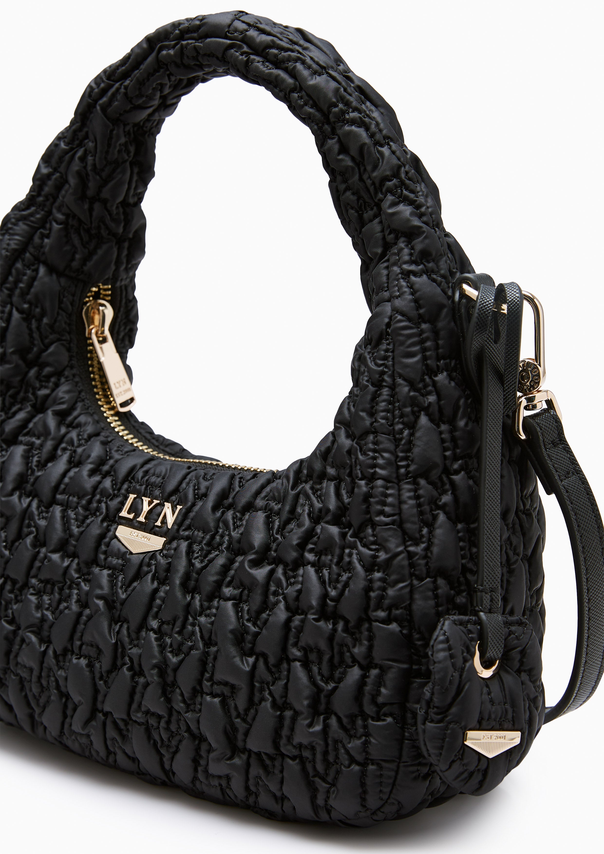 Roslyn Quilted Handbag Black - Lyn TH