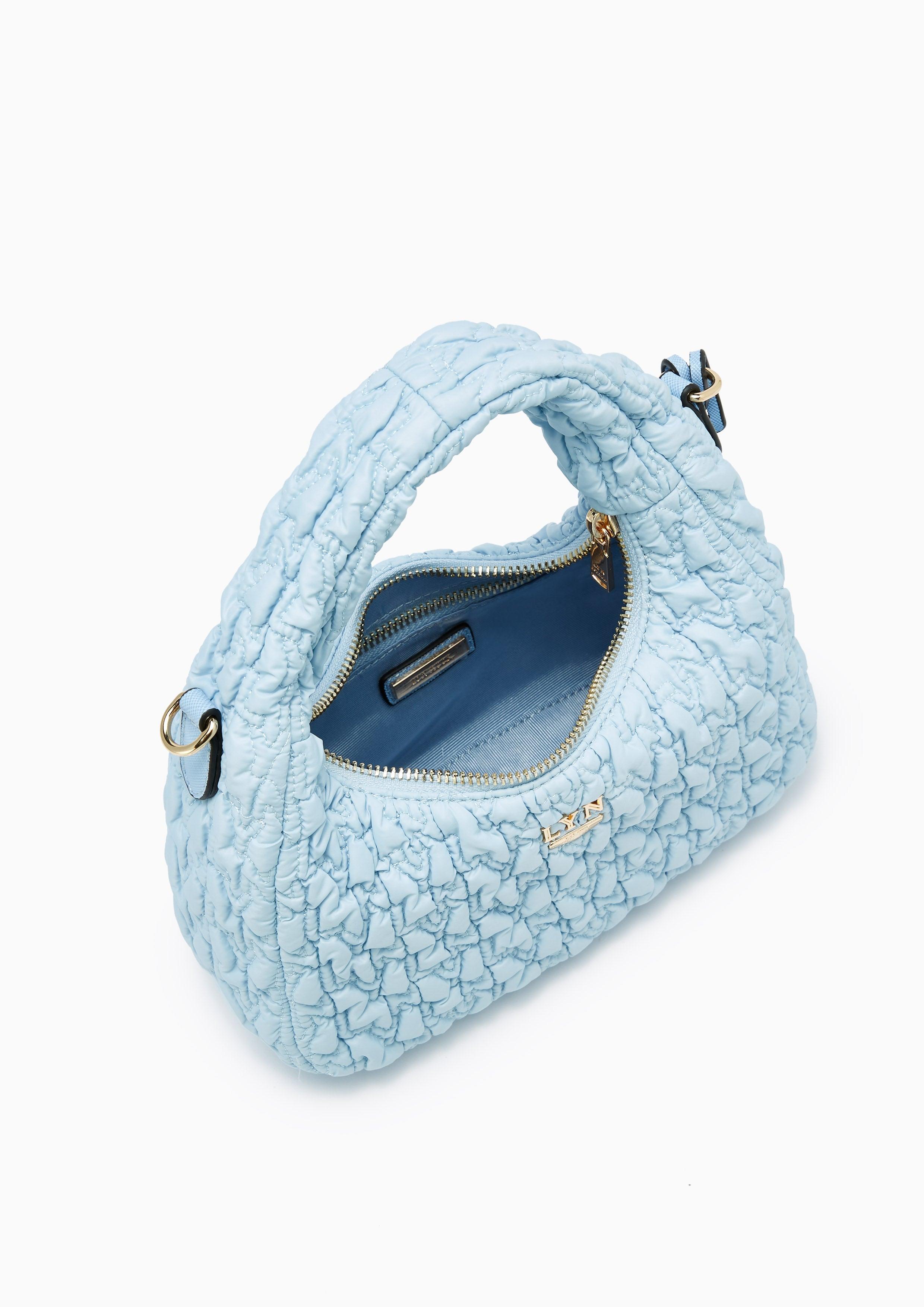 Roslyn Quilted Handbag Blue - Lyn TH