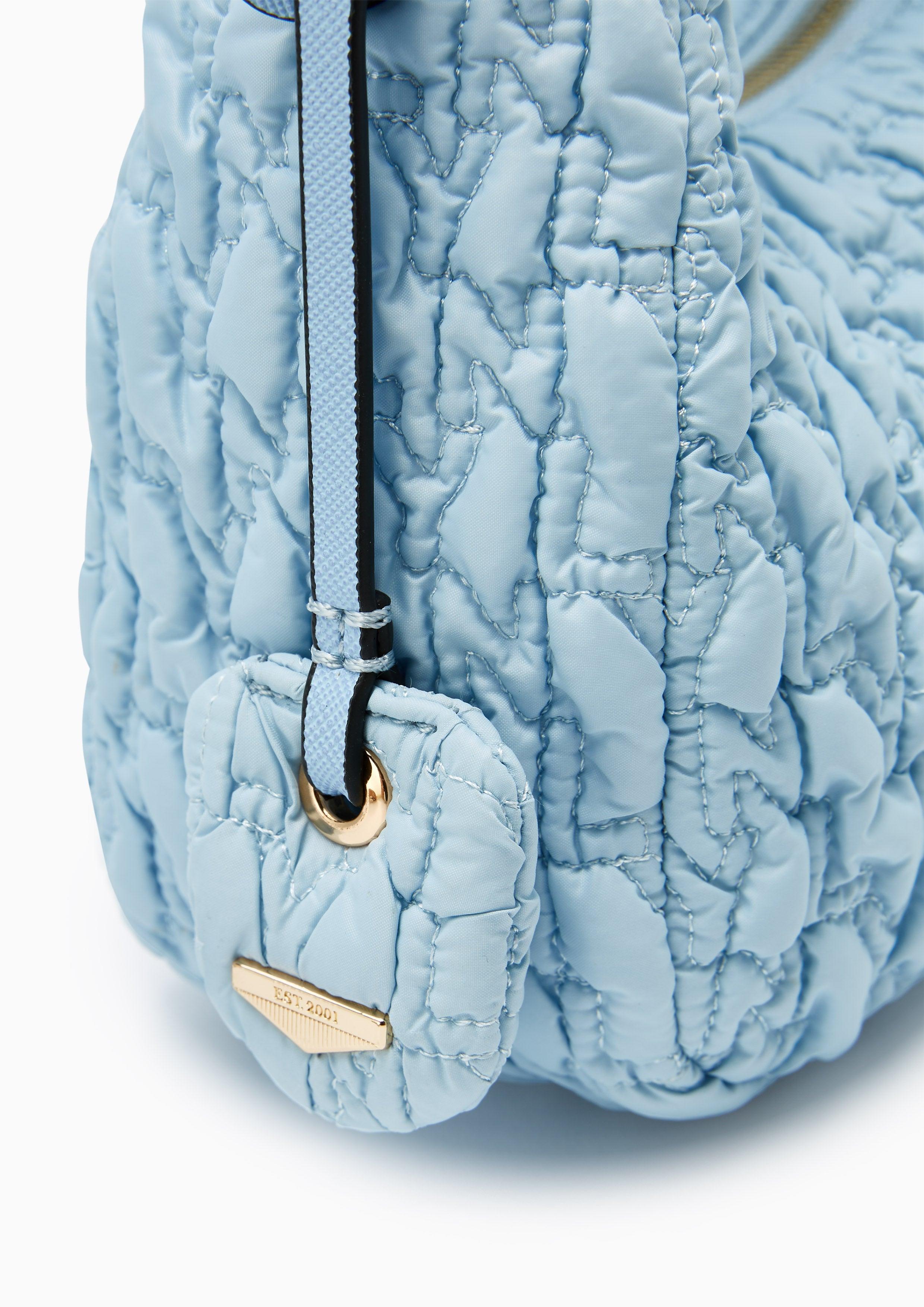 Roslyn Quilted Handbag Blue - Lyn TH