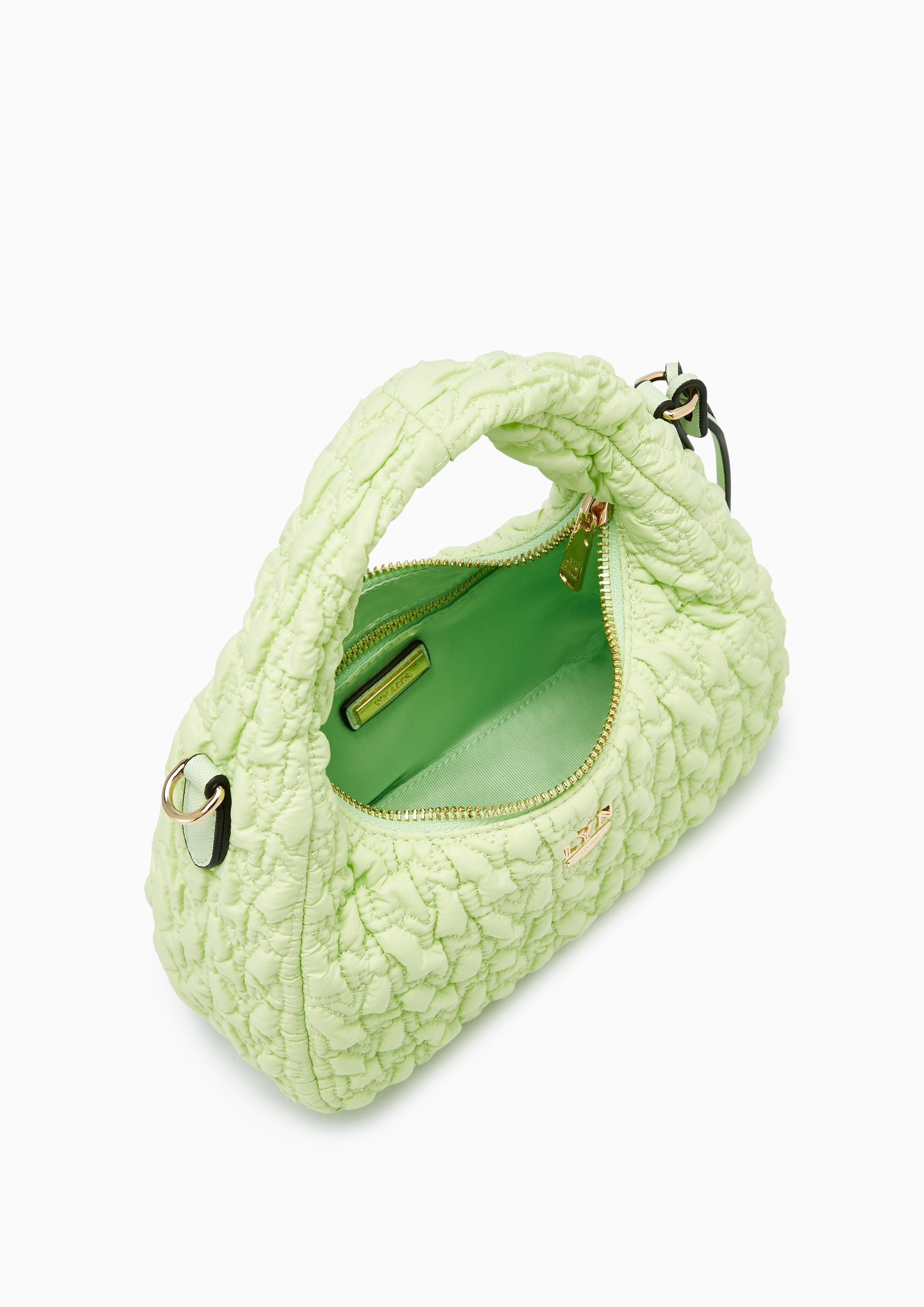 Roslyn Quilted Handbag Green - Lyn TH