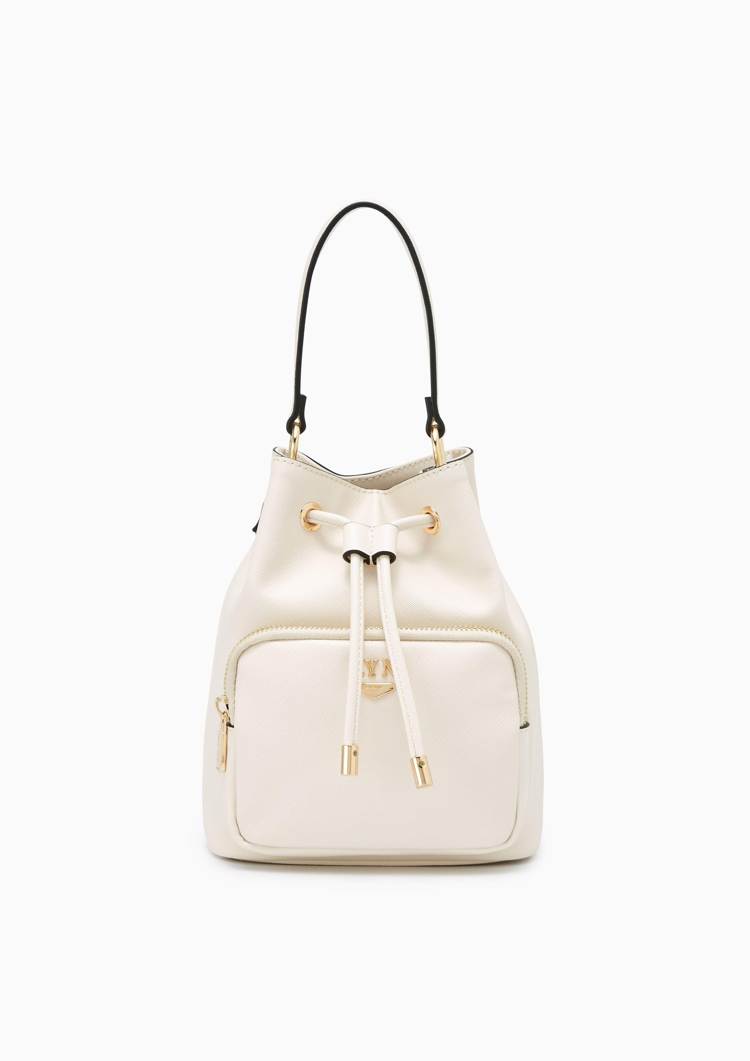 Roslyn 24 Bucket Bag Ivory - Lyn TH