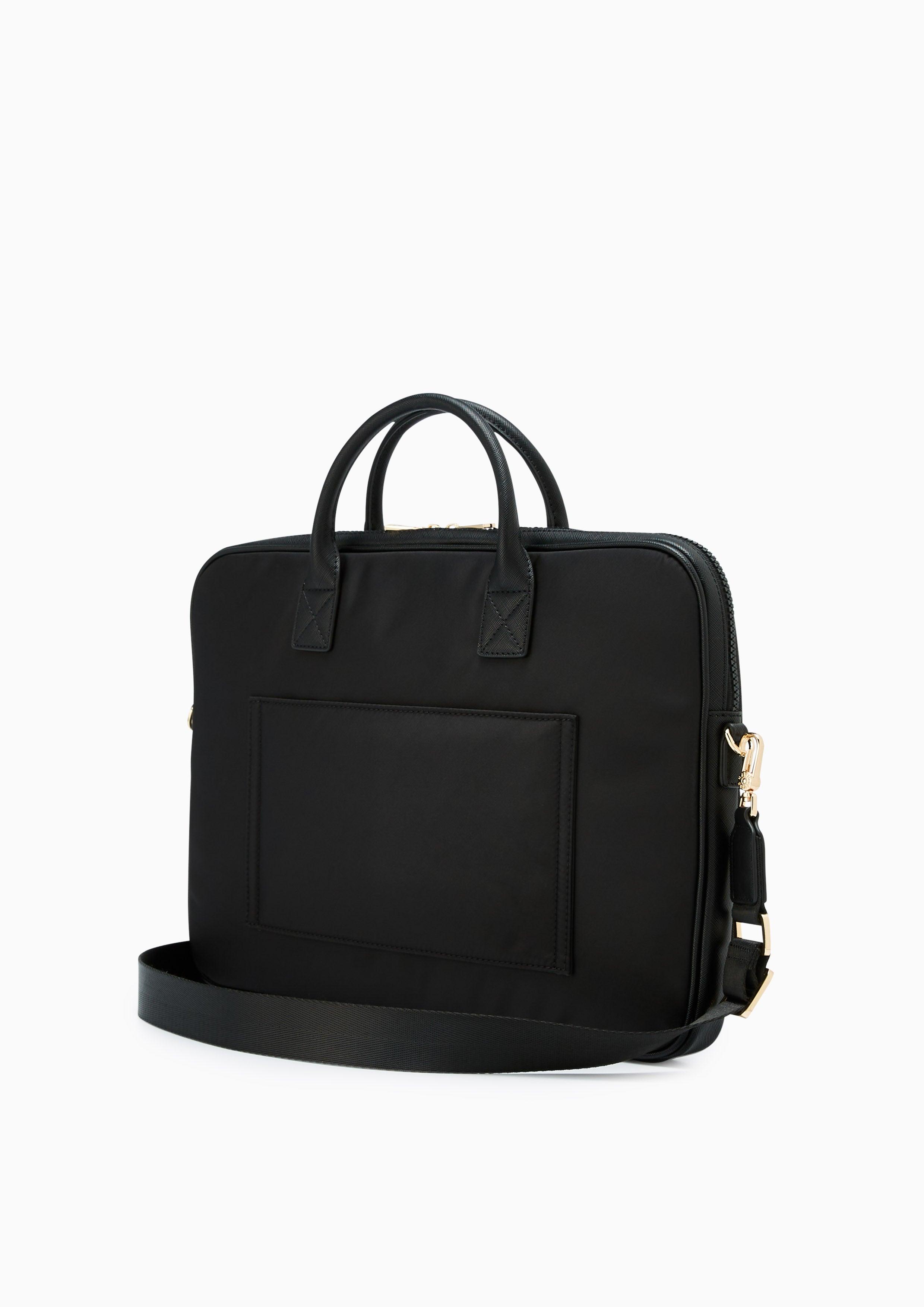 Roslyn Nylon Laptop Briefcase Black - Lyn TH