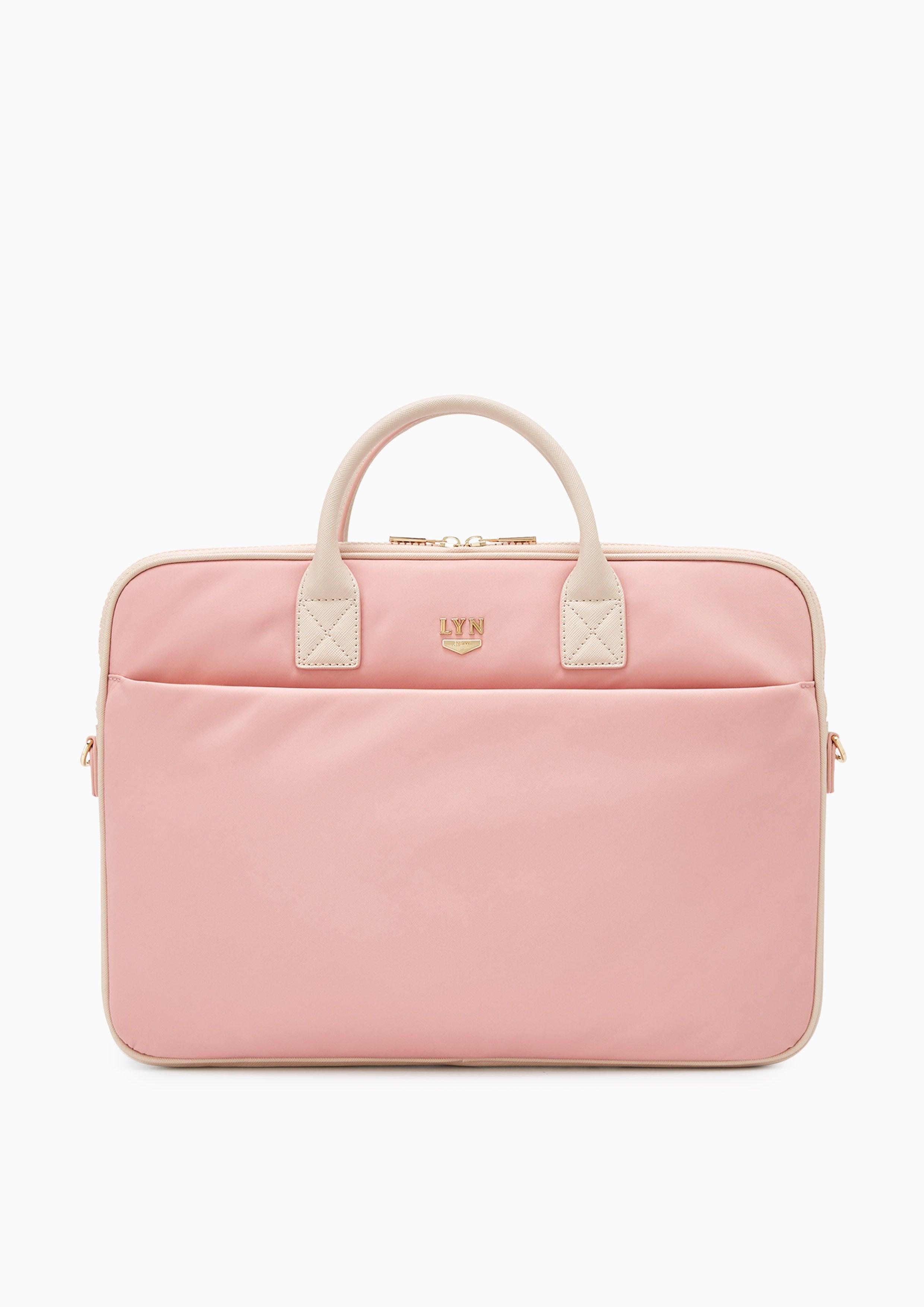 Roslyn Nylon Laptop Briefcase Light Pink - Lyn TH