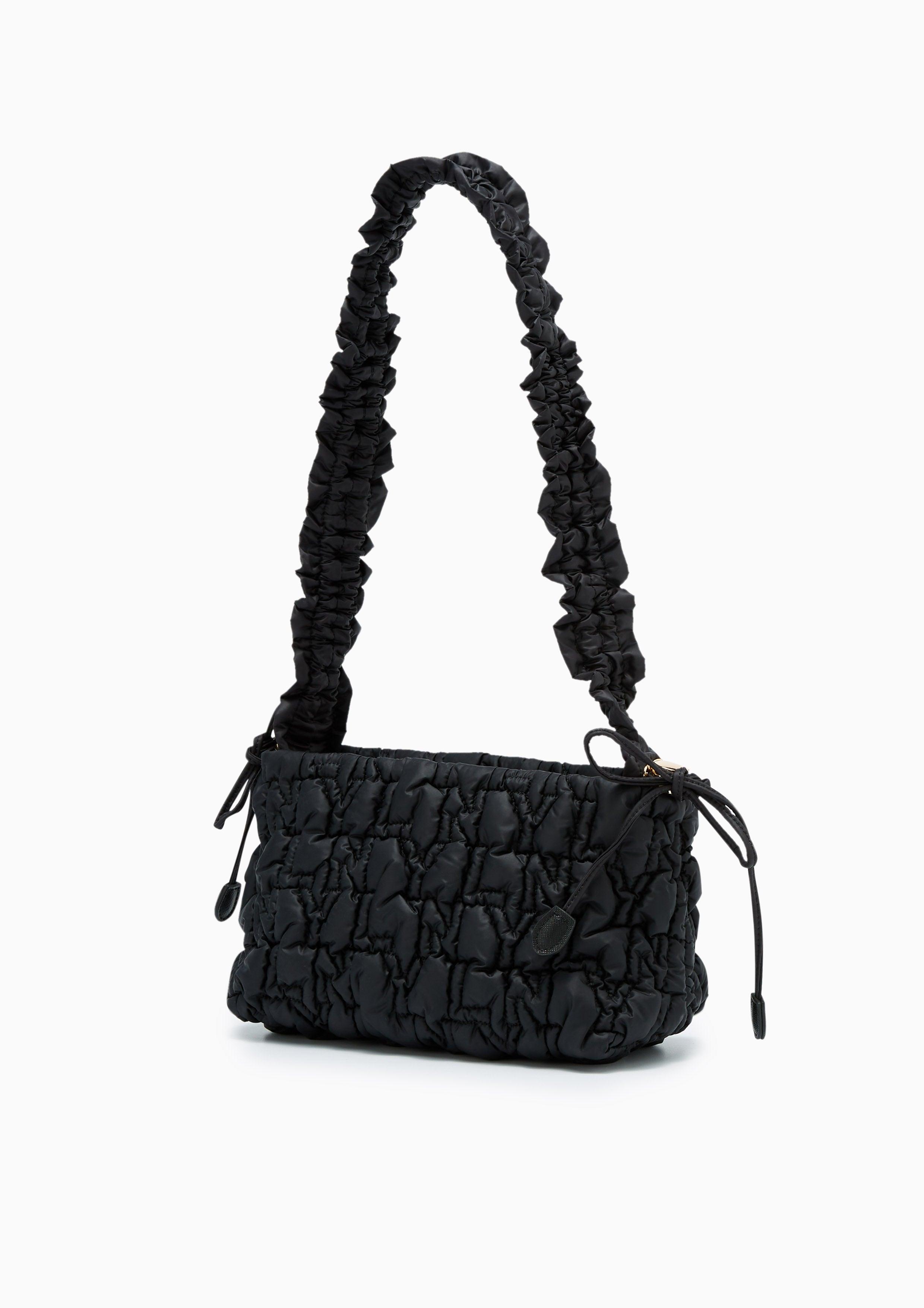 Roslyn Quilted Shoulder Bag Black - Lyn TH