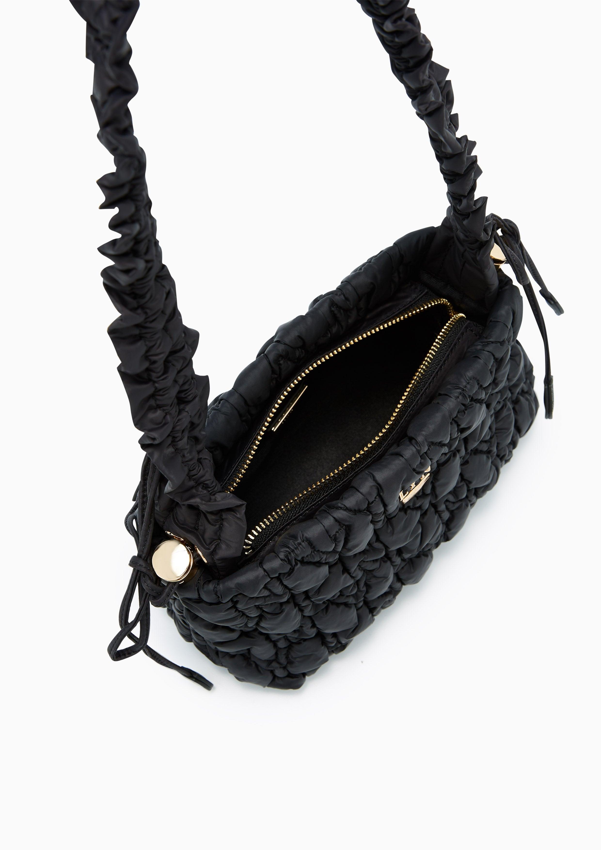 Roslyn Quilted Shoulder Bag Black - Lyn TH