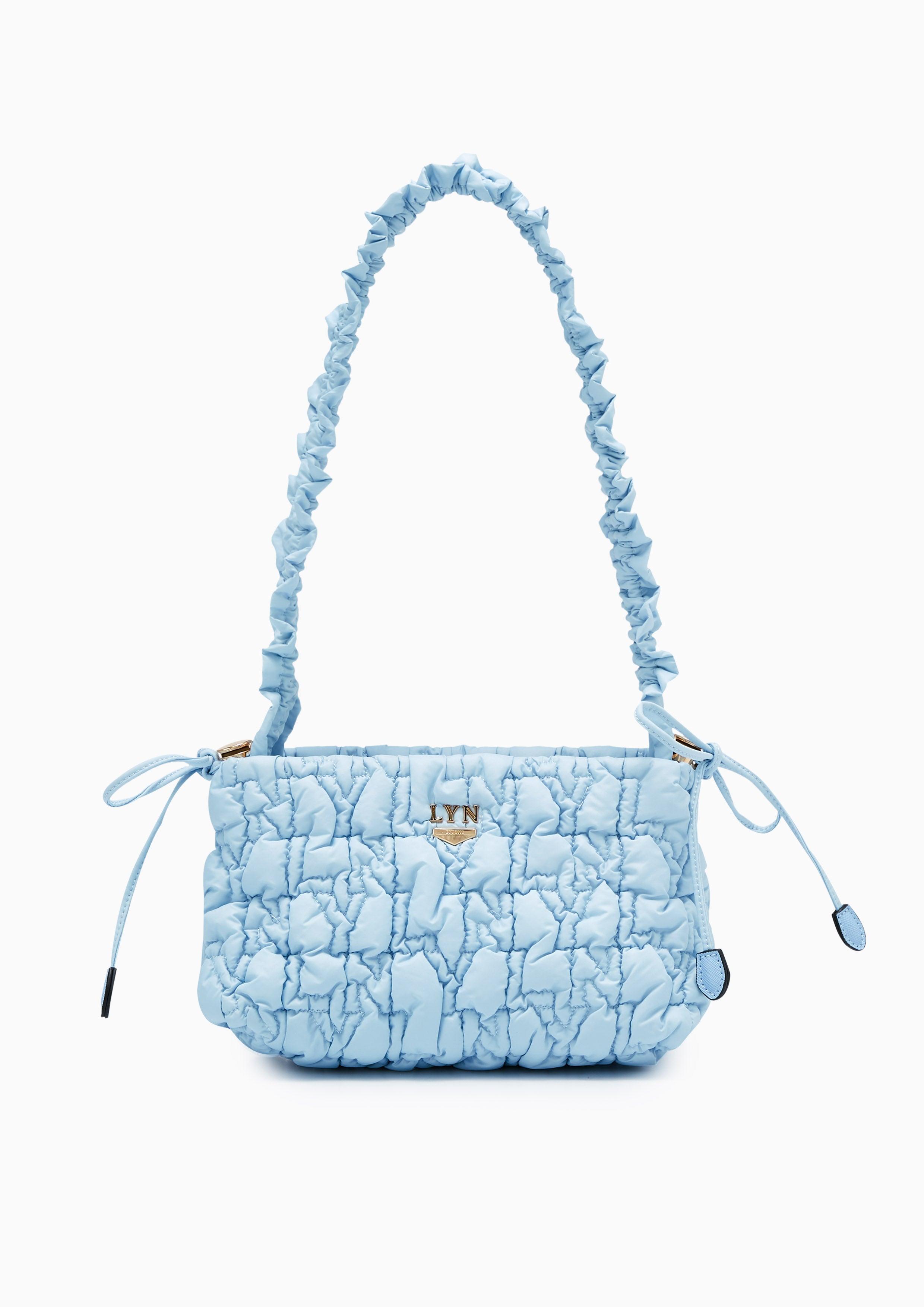 Roslyn Quilted Shoulder Bag Blue - Lyn TH