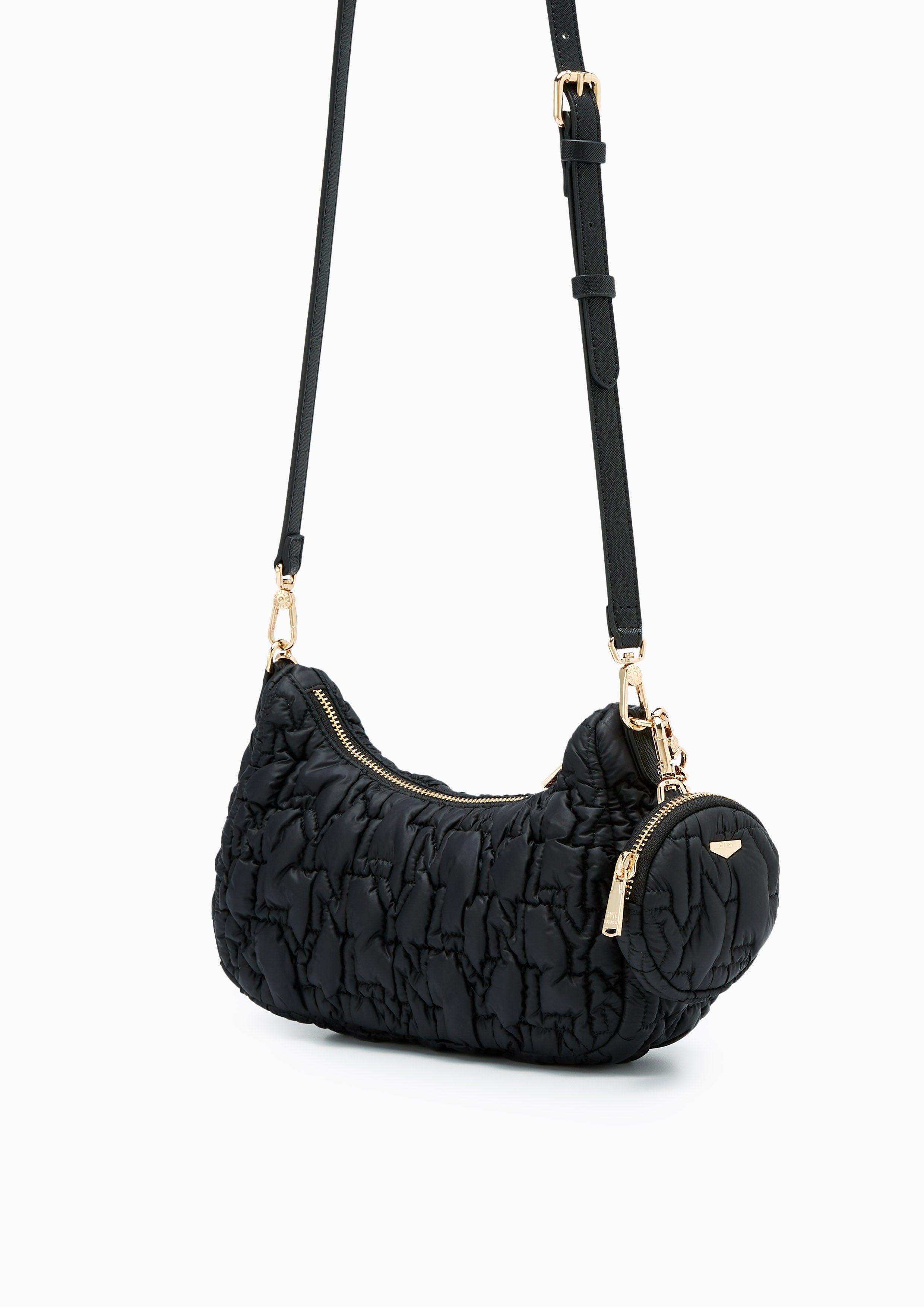 Roslyn Quilted Crossbody Bag Black - Lyn TH